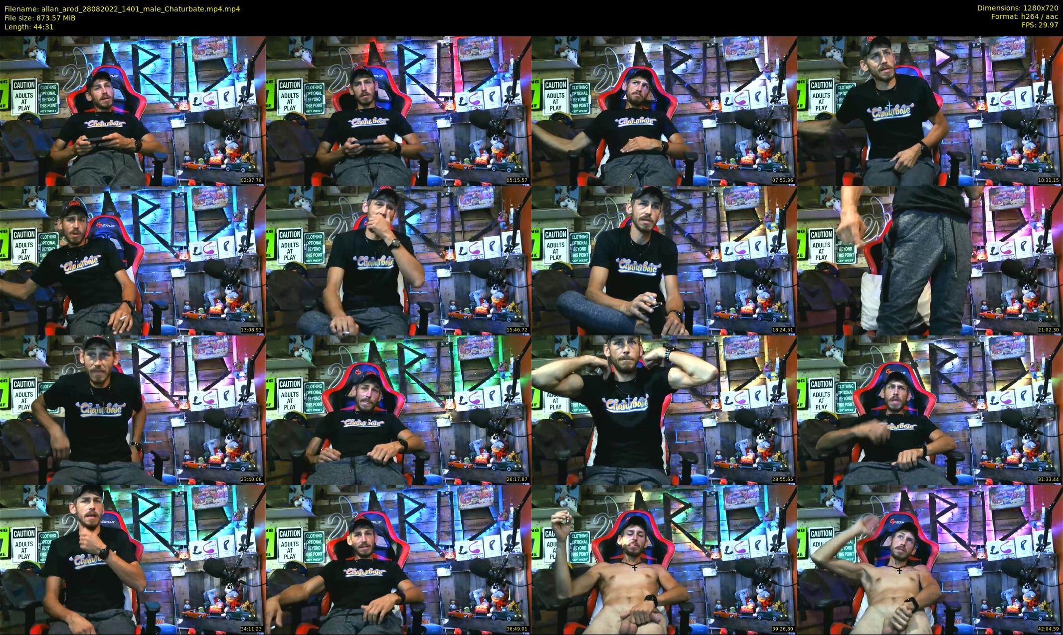 allan_arod — 45 minute Chaturbate male cam show recording, 720p, Aug 28, 2022