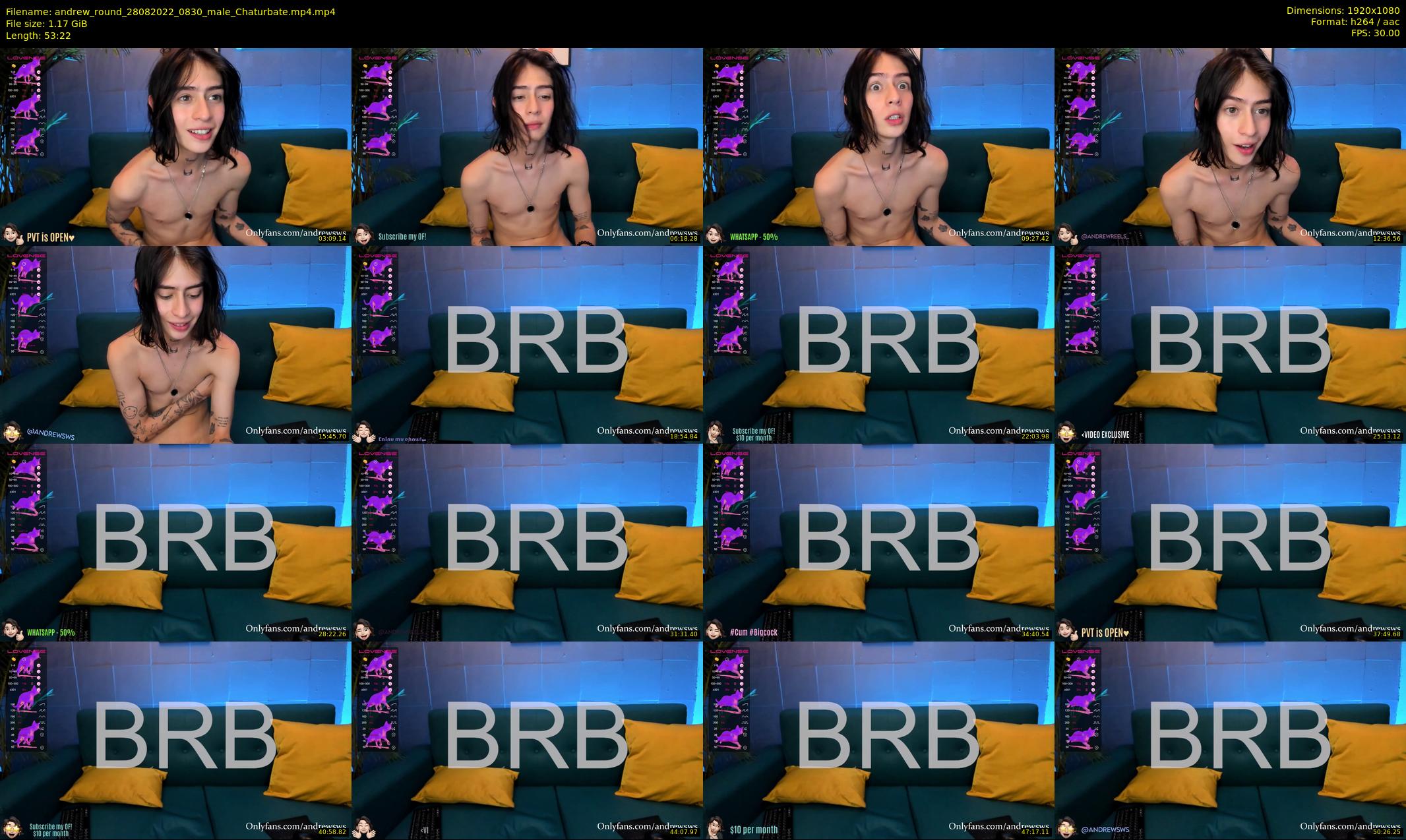 andrew_round — 54 minute Chaturbate male cam show recording, 1080p, Aug 28, 2022