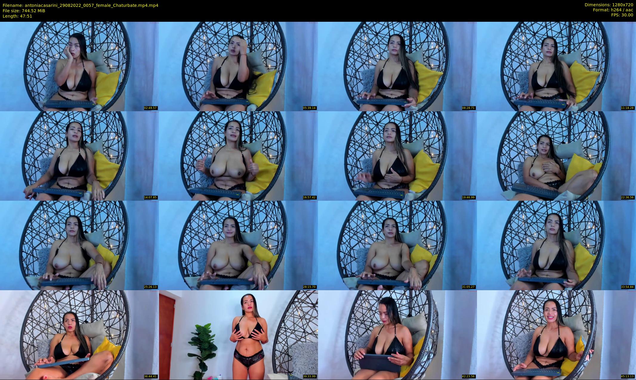 antoniacasarini — 48 minute Chaturbate female cam show recording, 720p, Aug 29, 2022