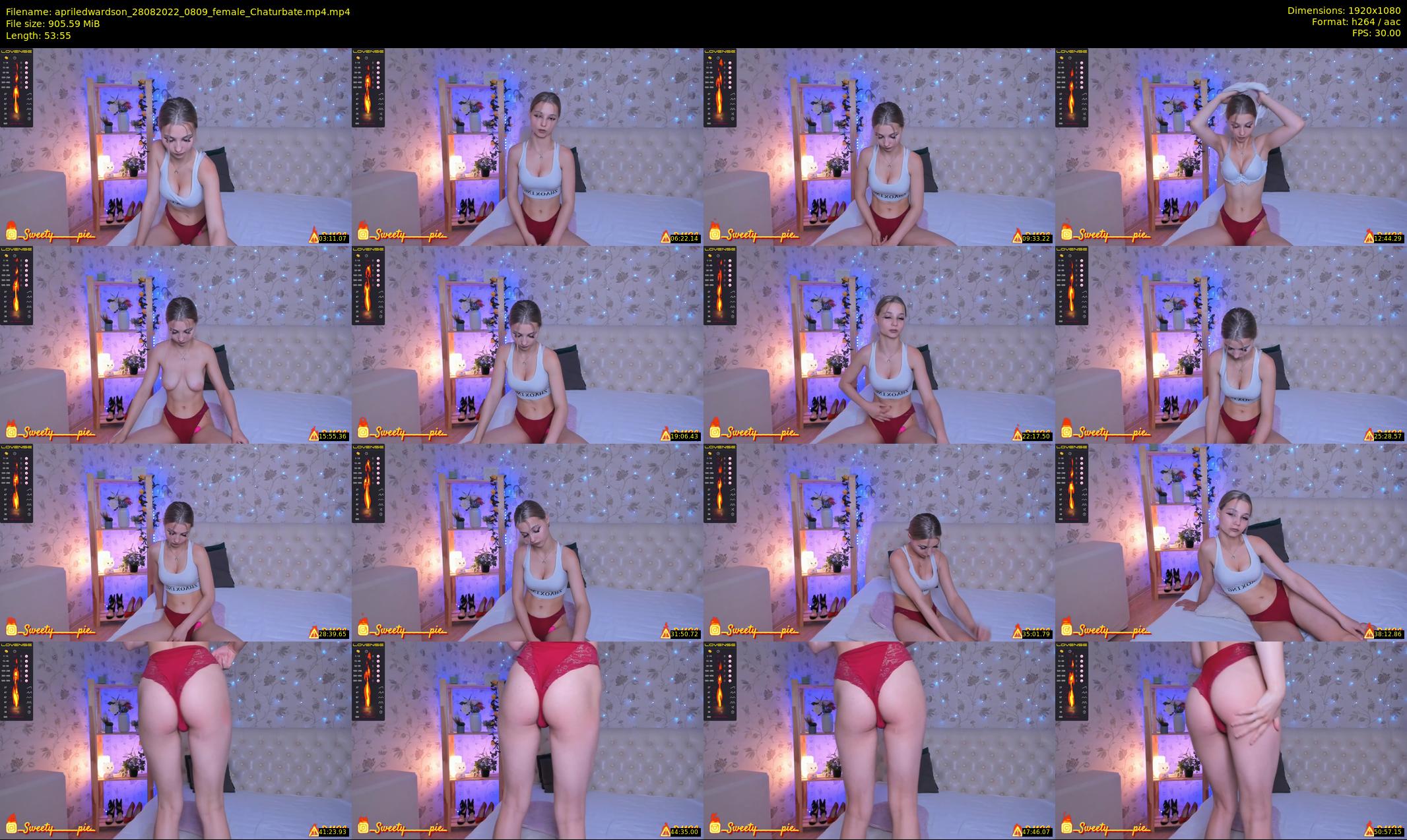 apriledwardson — 54 minute Chaturbate couple cam show recording, 1080p, Aug 28, 2022