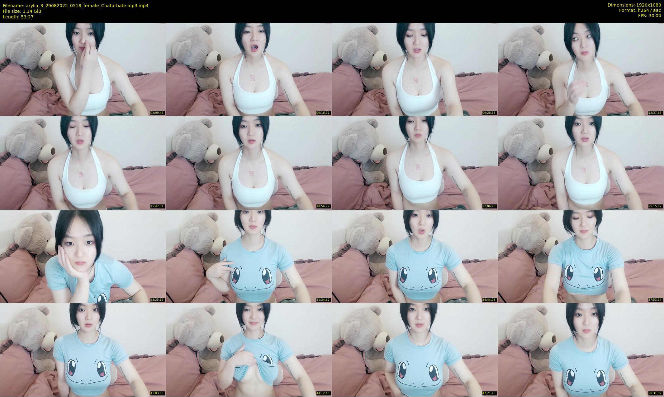 arylia_3 — 54 minute Chaturbate female cam show recording, 1080p, Aug 29, 2022