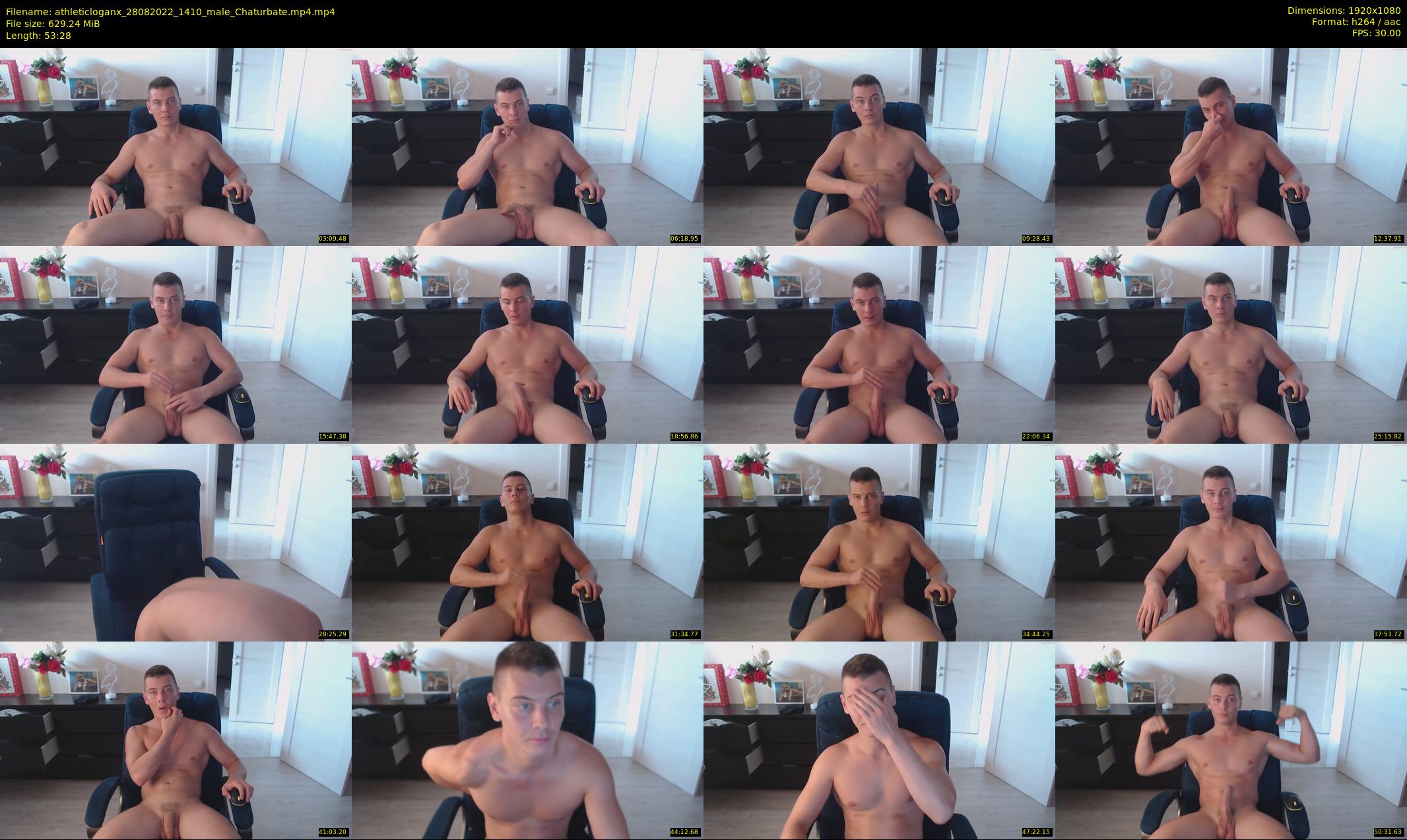 athleticloganx — 54 minute Chaturbate male cam show recording, 1080p, Aug 28, 2022