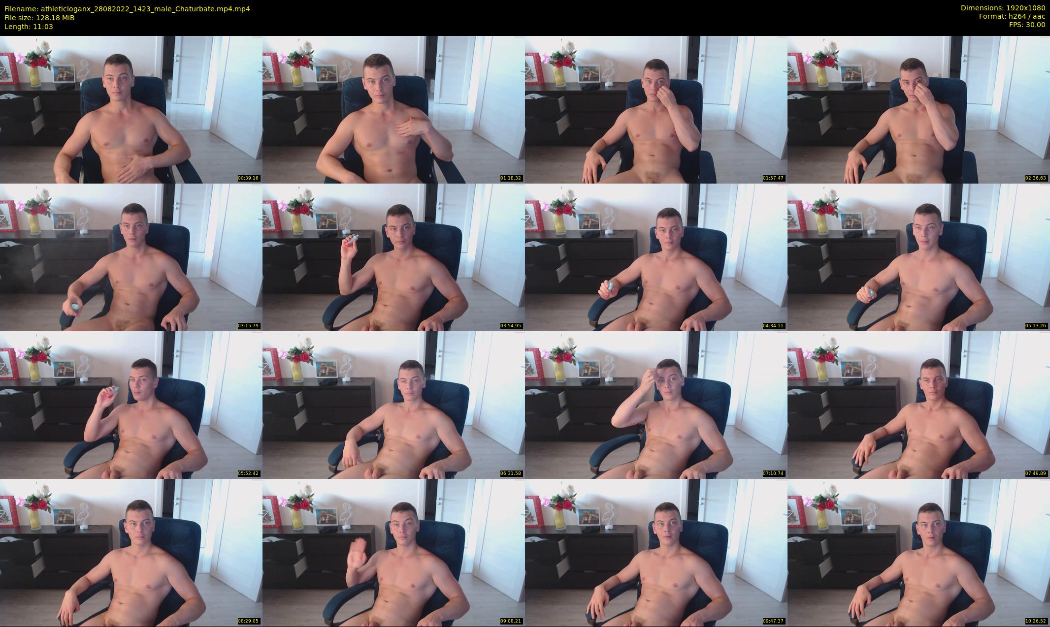 athleticloganx — 12 minute Chaturbate male cam show recording, 1080p, Aug 28, 2022