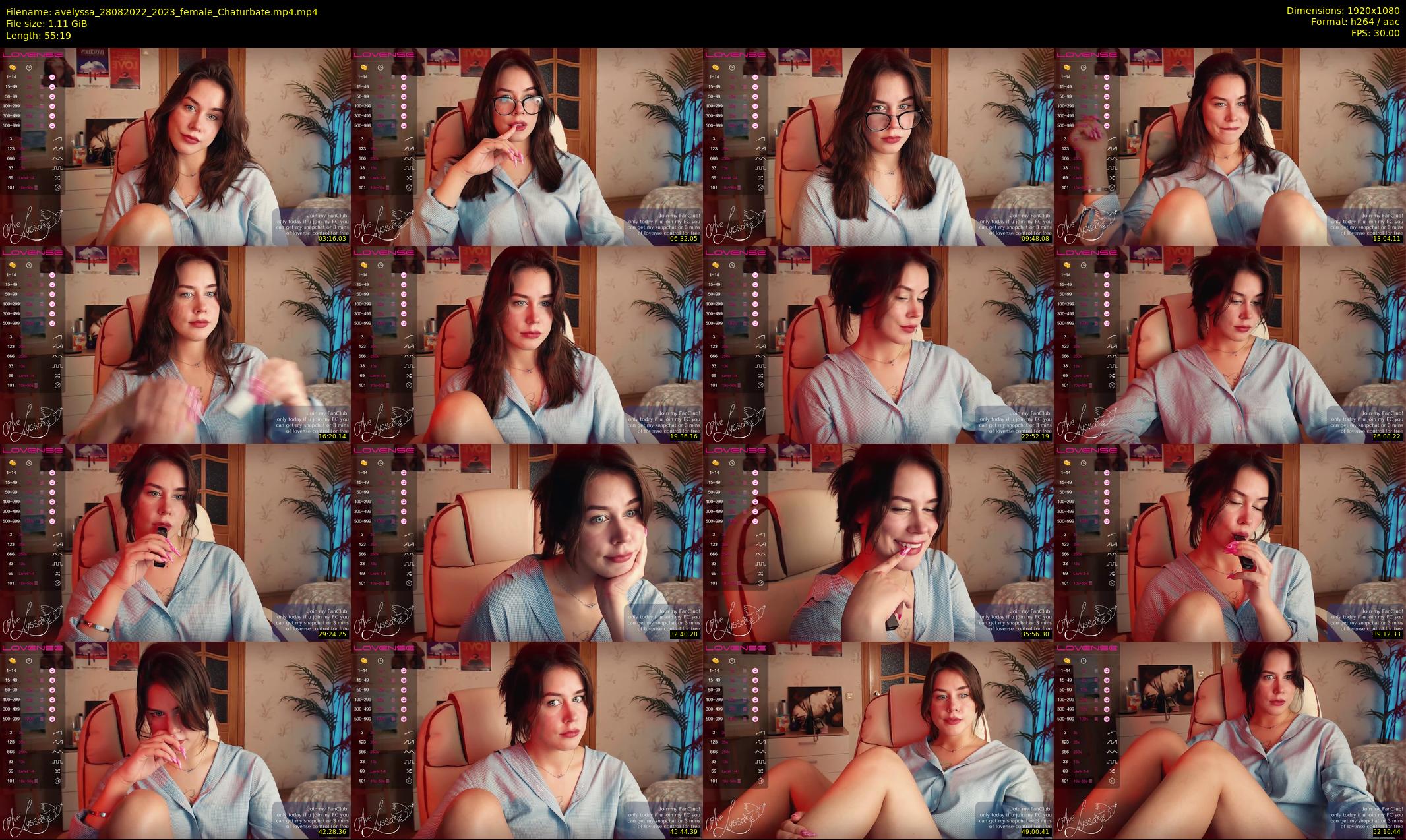 avelyssa — 56 minute Chaturbate female cam show recording, 1080p, Aug 28, 2022