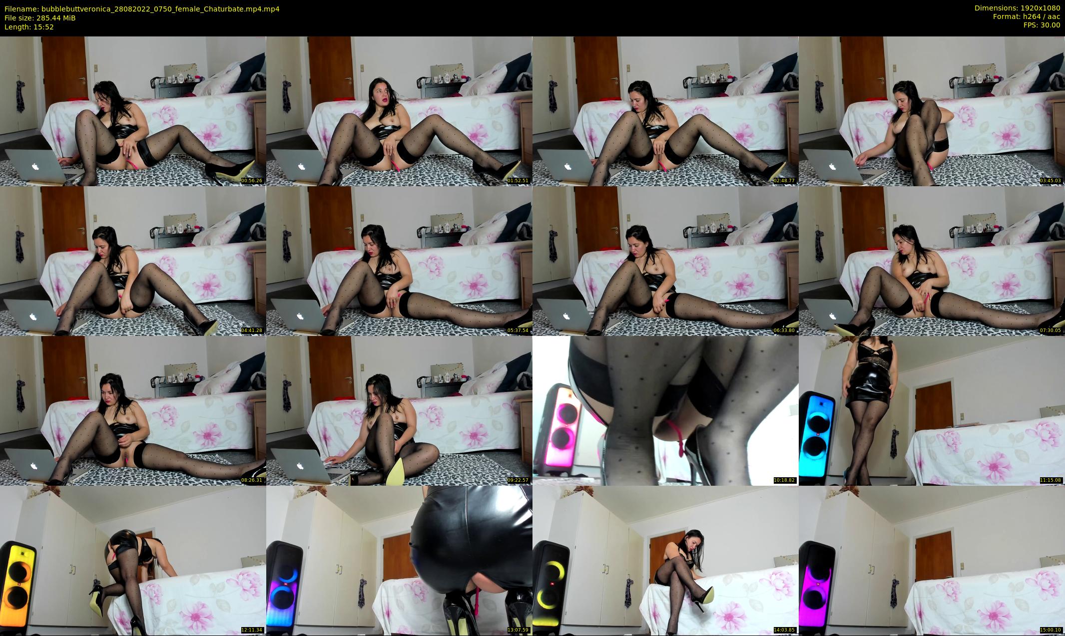 bubblebuttveronica — 16 minute Chaturbate female cam show recording, 1080p, Aug 28, 2022
