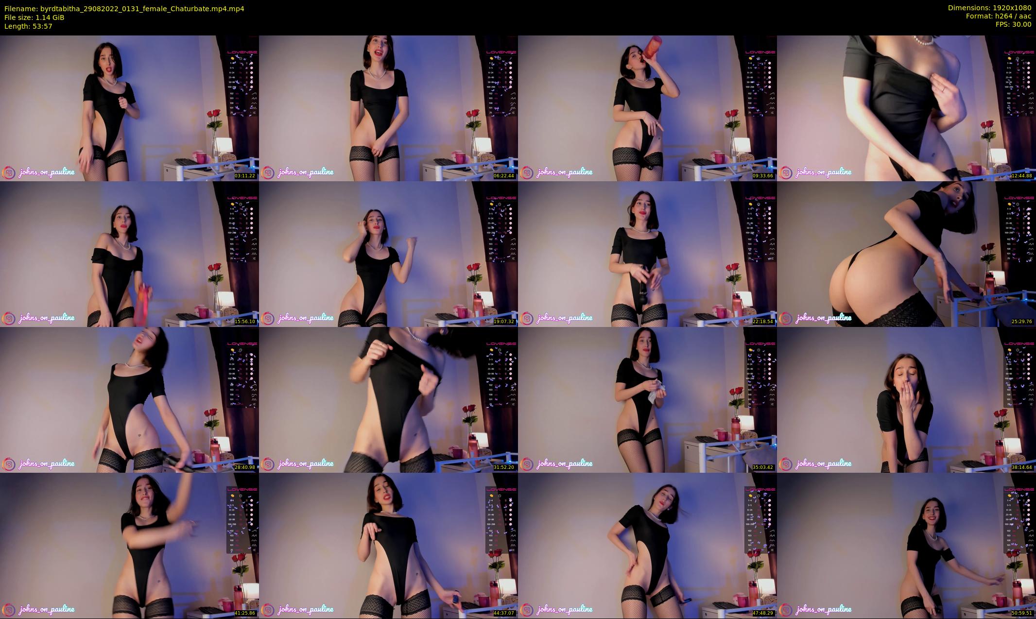 byrdtabitha — 54 minute Chaturbate female cam show recording, 1080p, Aug 29, 2022