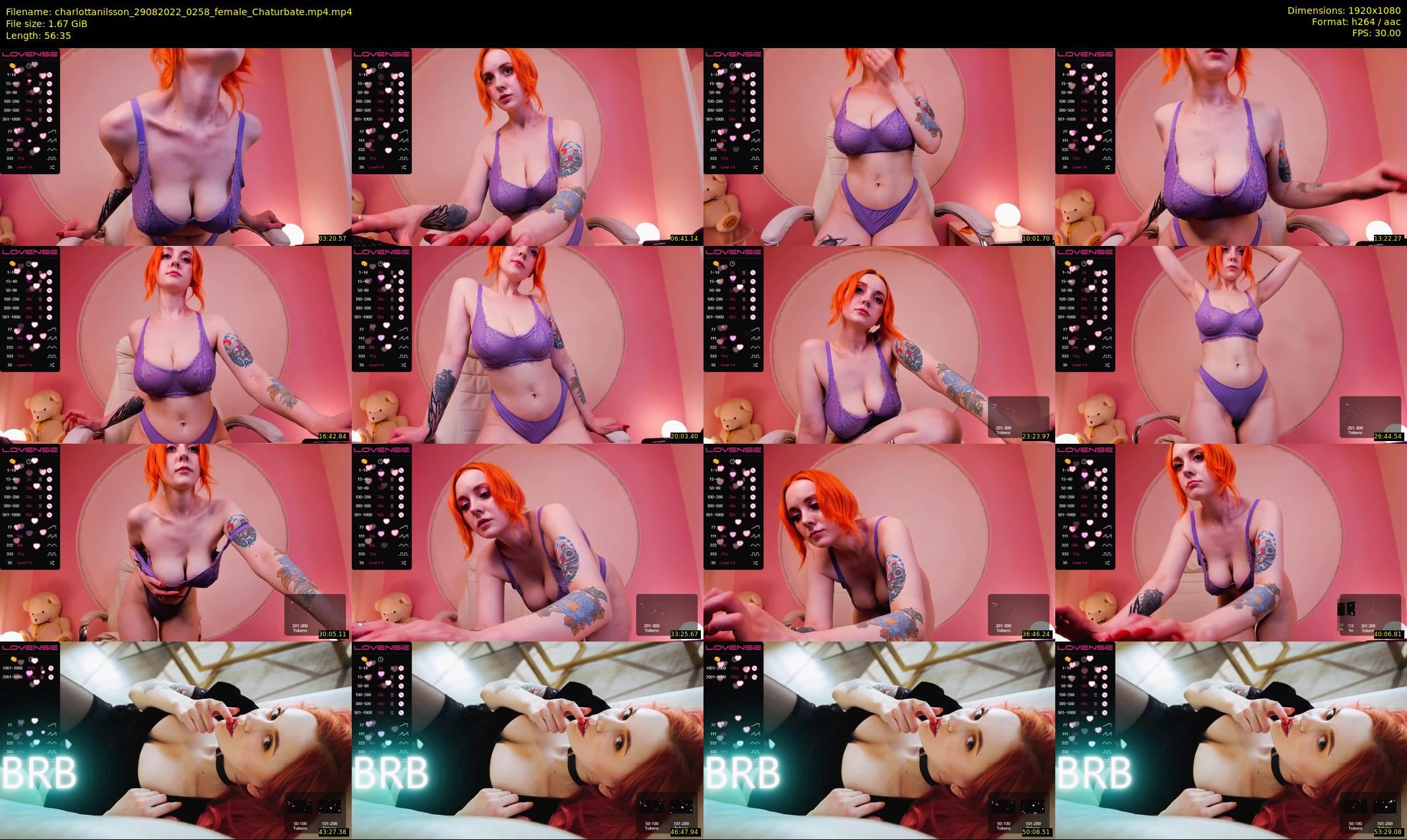 charlottanilsson — 57 minute Chaturbate female cam show recording, 1080p, Aug 29, 2022