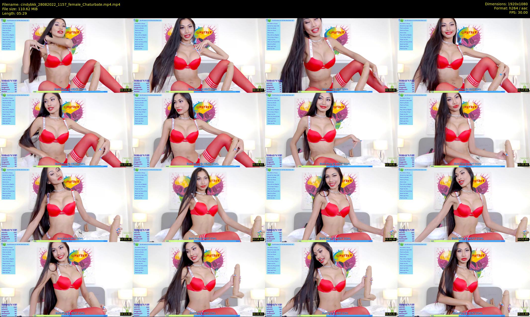 cindybkk — 6 minute Chaturbate female cam show recording, 1080p, Aug 28, 2022