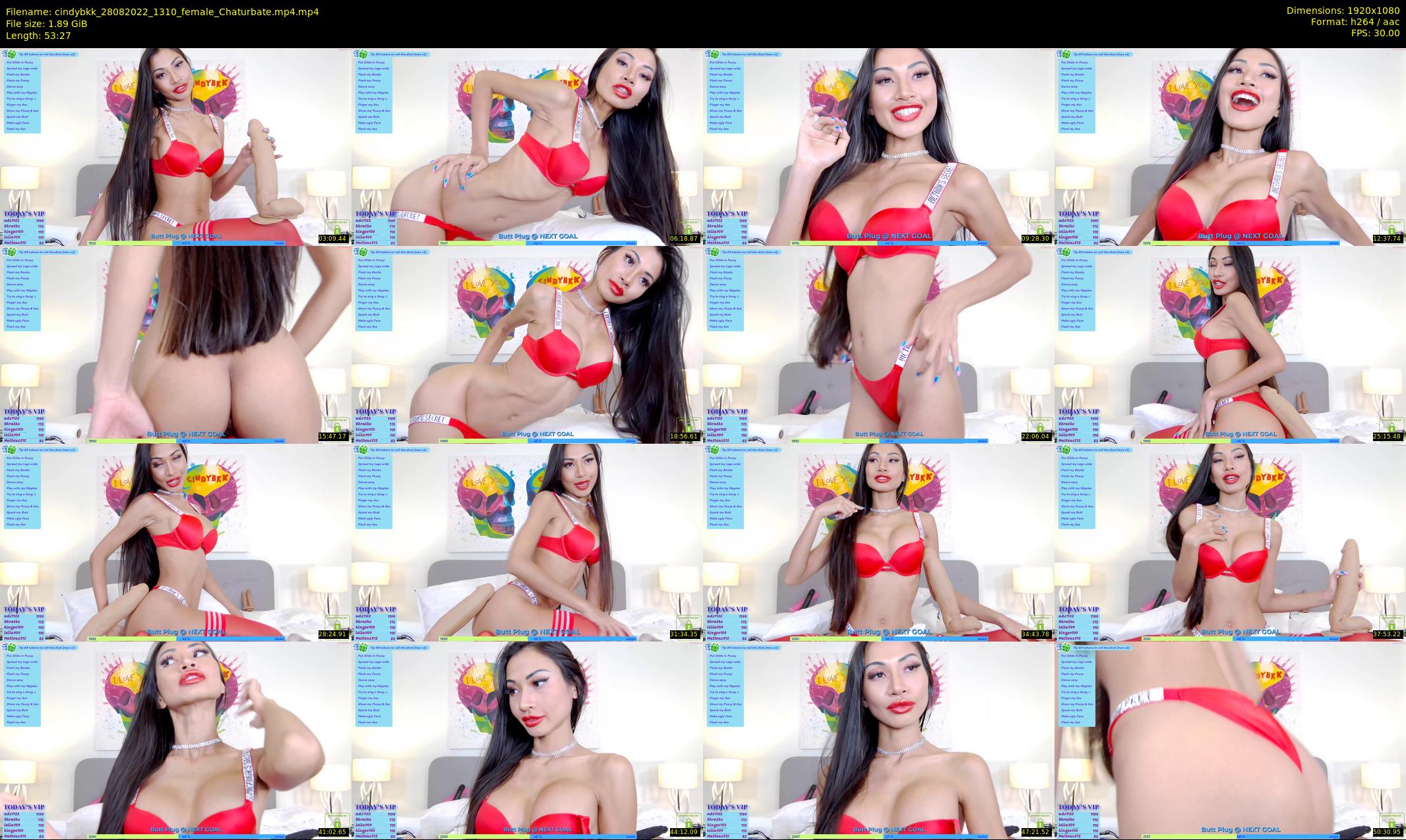 cindybkk — 54 minute Chaturbate female cam show recording, 1080p, Aug 28, 2022