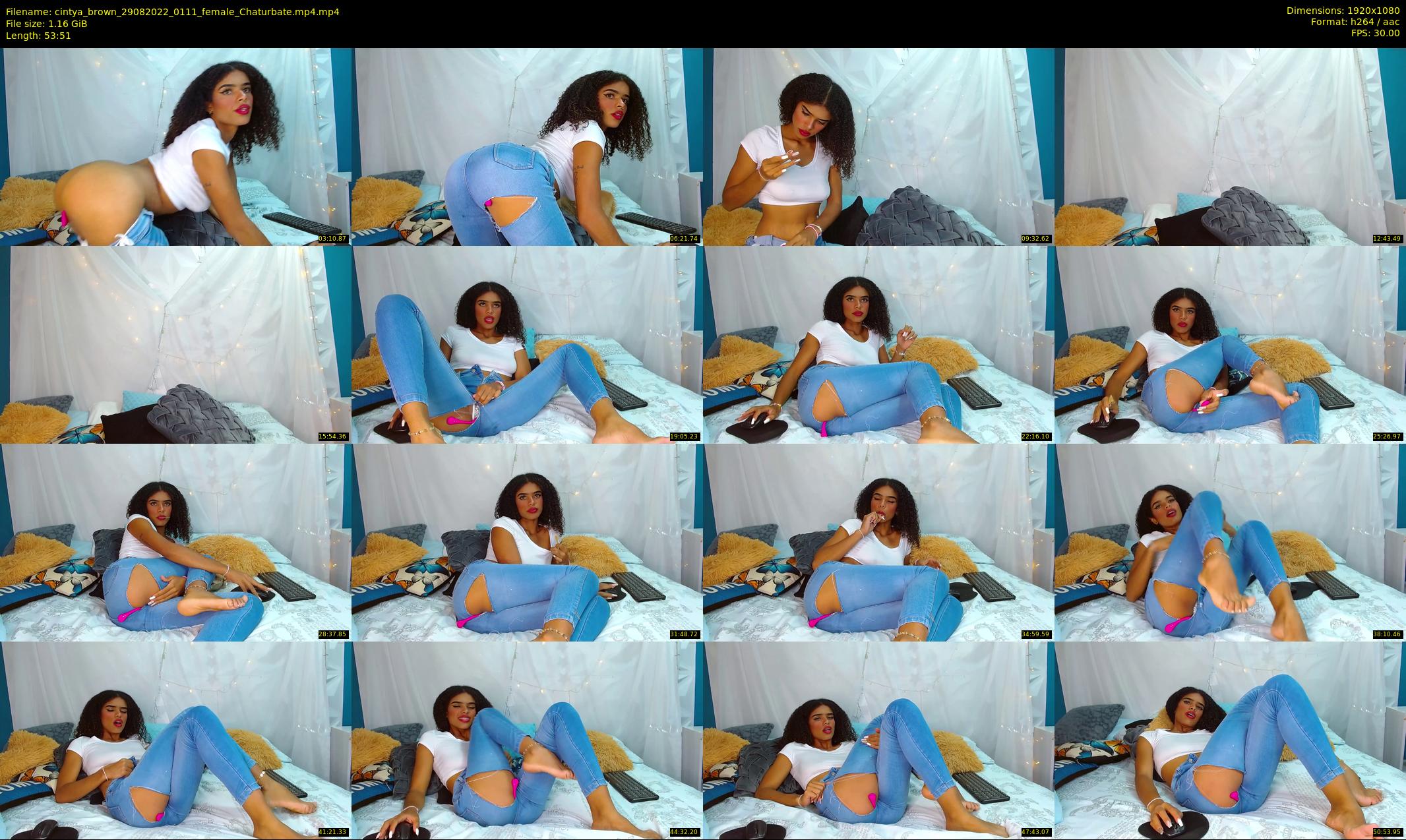 cintya_brown — 54 minute Chaturbate female cam show recording, 1080p, Aug 29, 2022