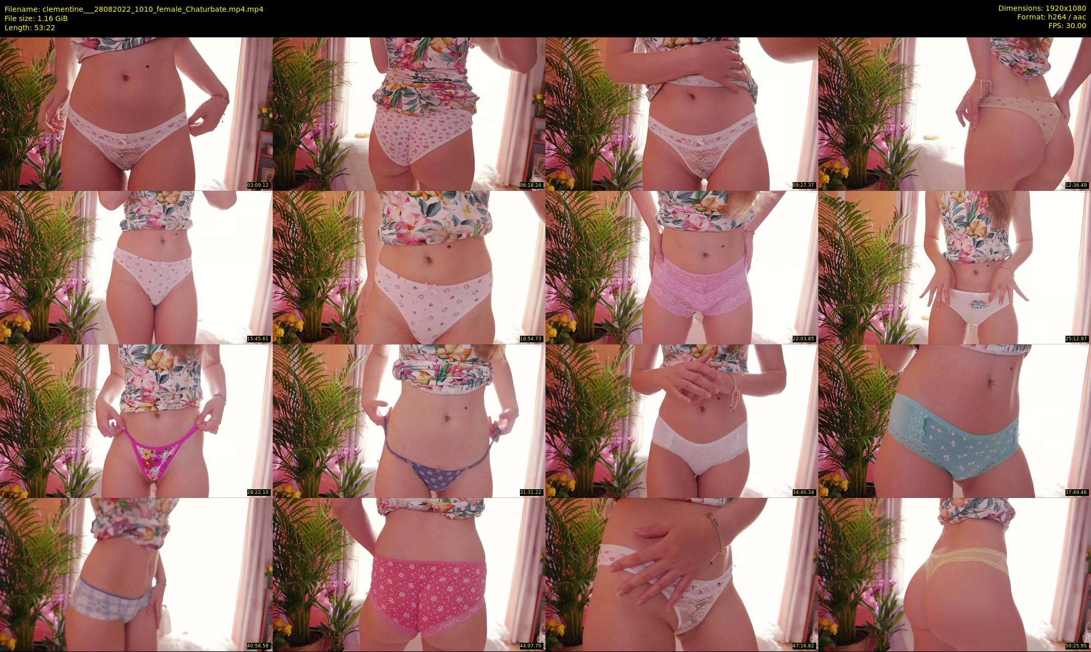 clementine__ — 54 minute Chaturbate female cam show recording, 1080p, Aug 28, 2022