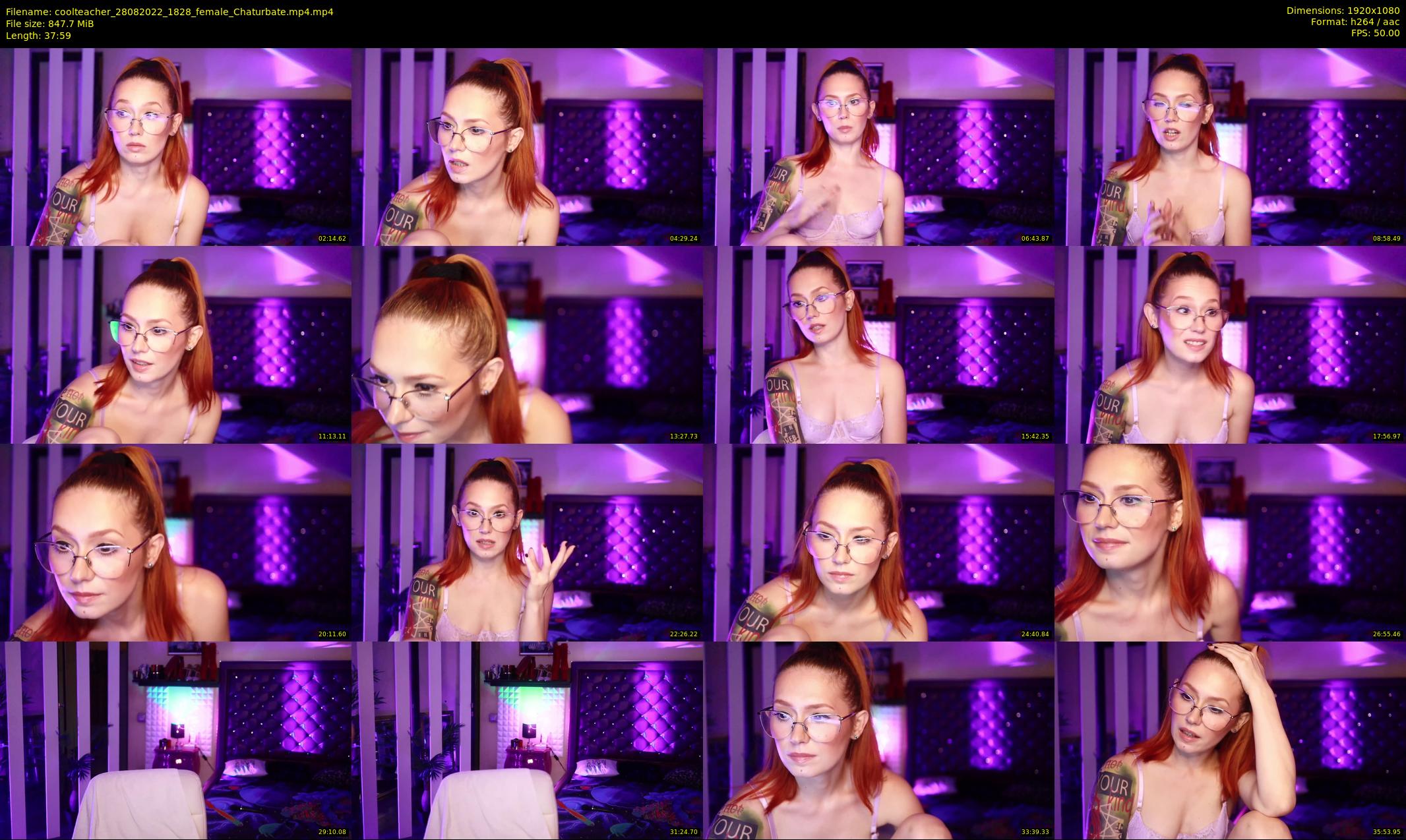 coolteacher — 38 minute Chaturbate female cam show recording, 1080p, Aug 28, 2022