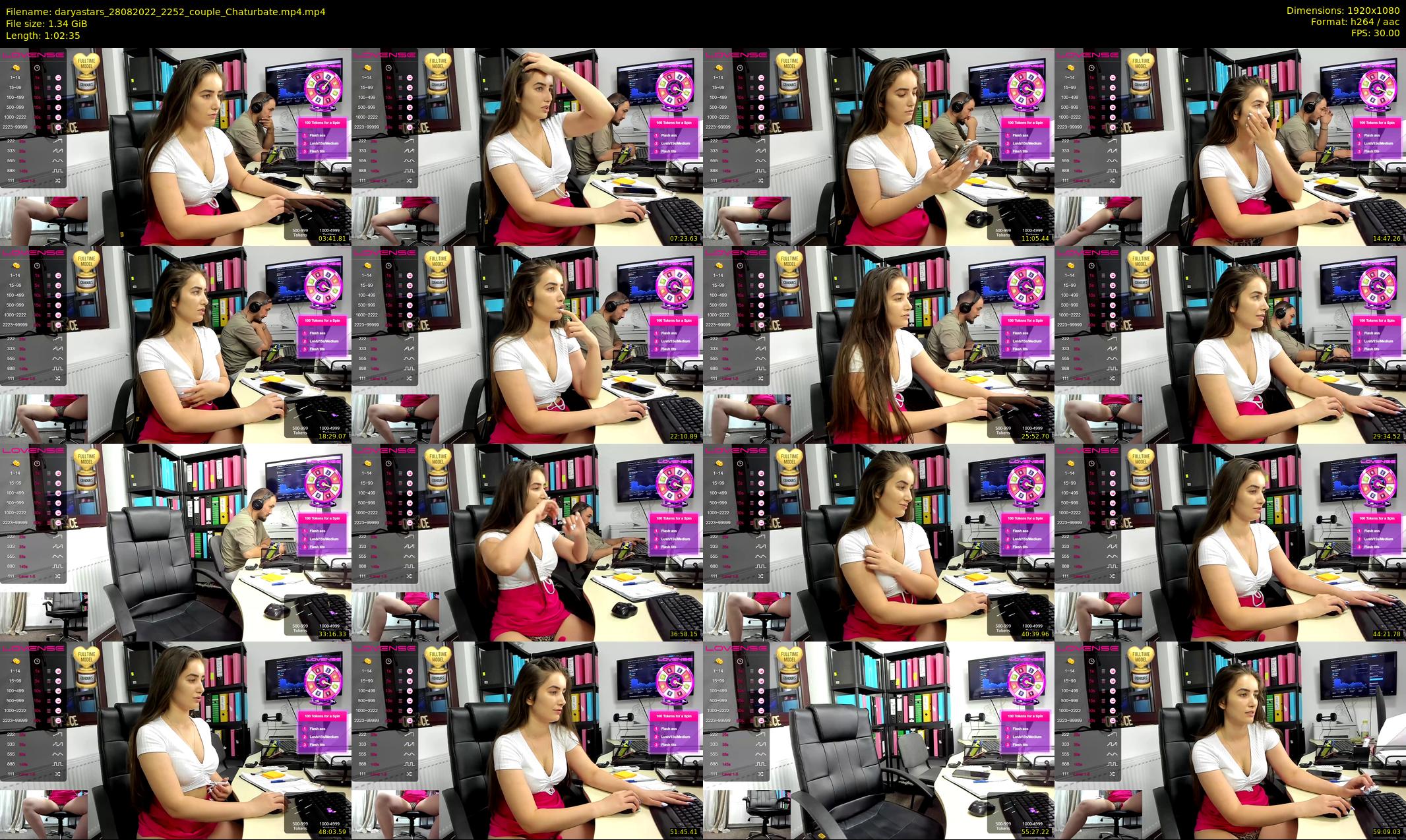 daryastars — 63 minute Chaturbate couple cam show recording, 1080p, Aug 28, 2022