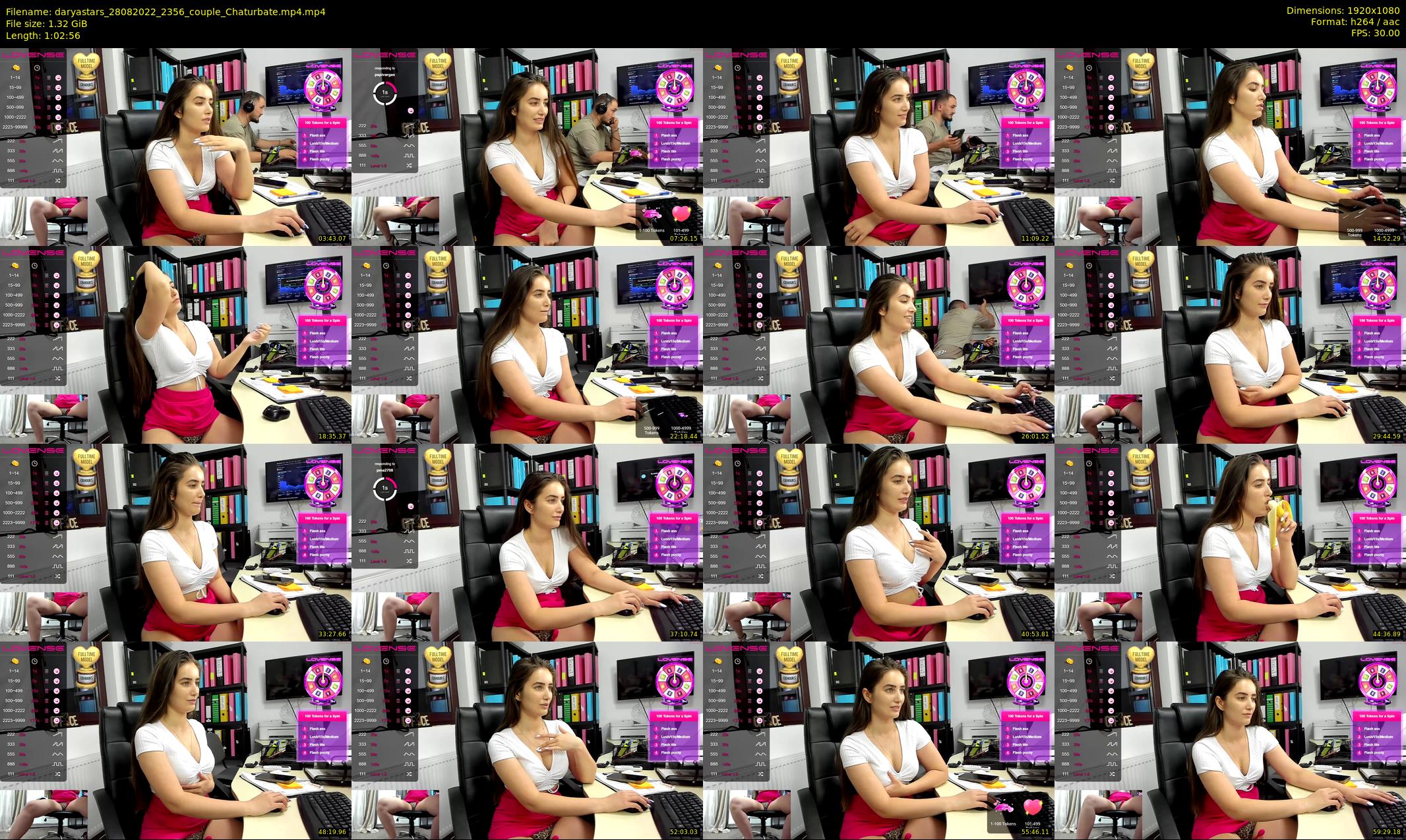 daryastars — 63 minute Chaturbate couple cam show recording, 1080p, Aug 28, 2022