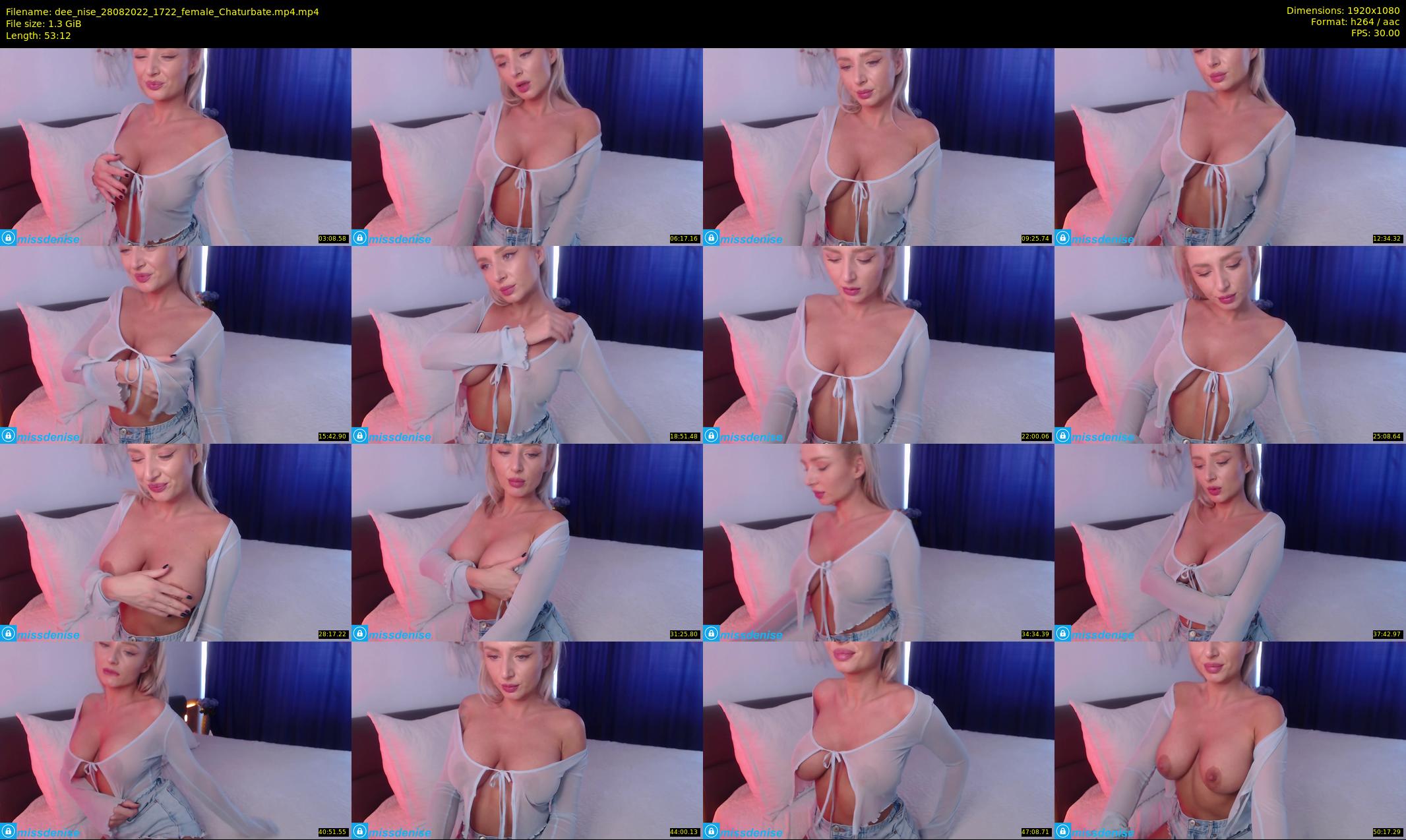 dee_nise — 54 minute Chaturbate female cam show recording, 1080p, Aug 28, 2022