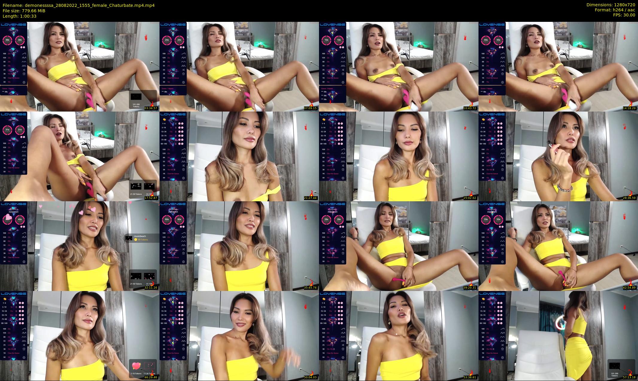 demonessssa — 61 minute Chaturbate female cam show recording, 720p, Aug 28, 2022