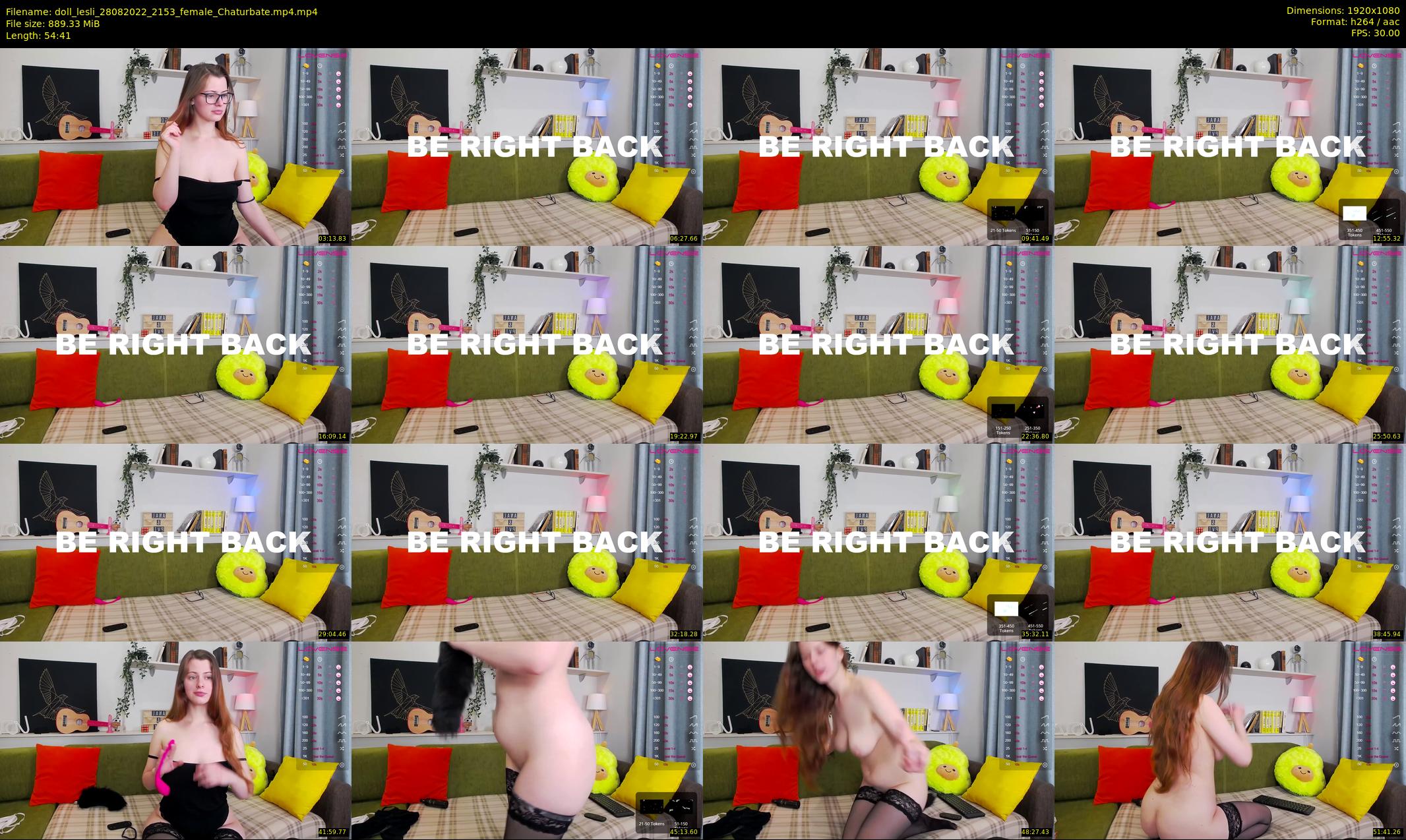 doll_lesli — 55 minute Chaturbate female cam show recording, 1080p, Aug 28, 2022