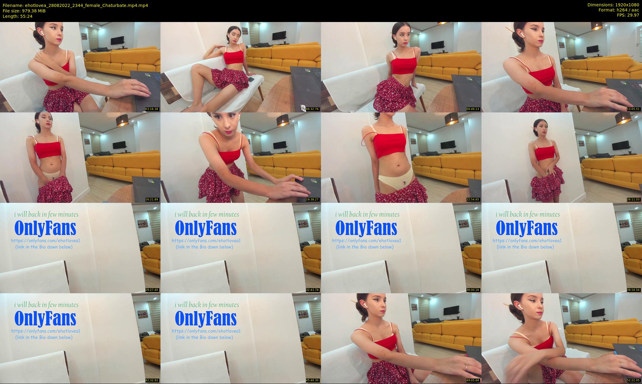 ehotlovea — 56 minute Chaturbate female cam show recording, 1080p, Aug 28, 2022