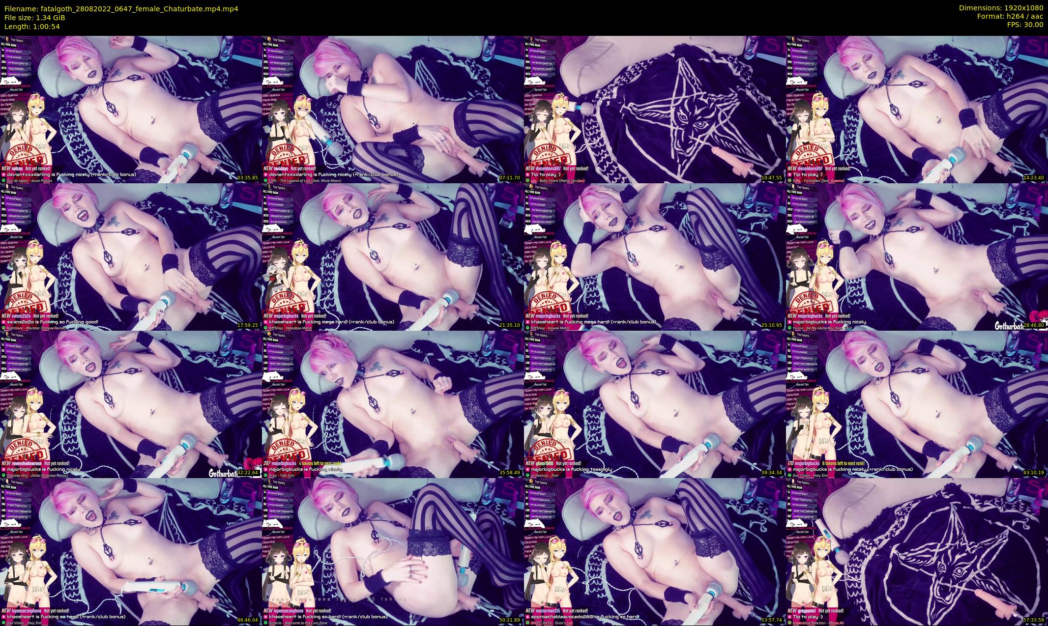 fatalgoth — 61 minute Chaturbate couple cam show recording, 1080p, Aug 28, 2022