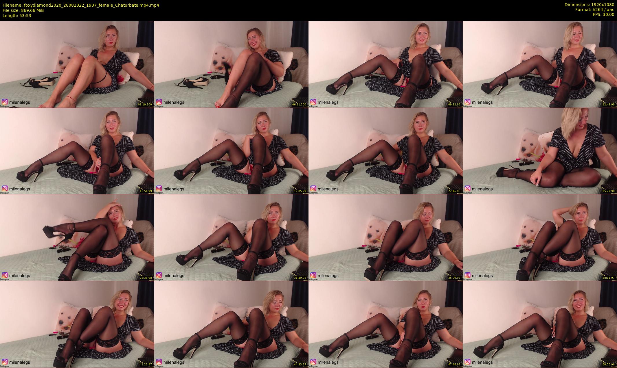 foxydiamond2020 — 54 minute Chaturbate female cam show recording, 1080p, Aug 28, 2022