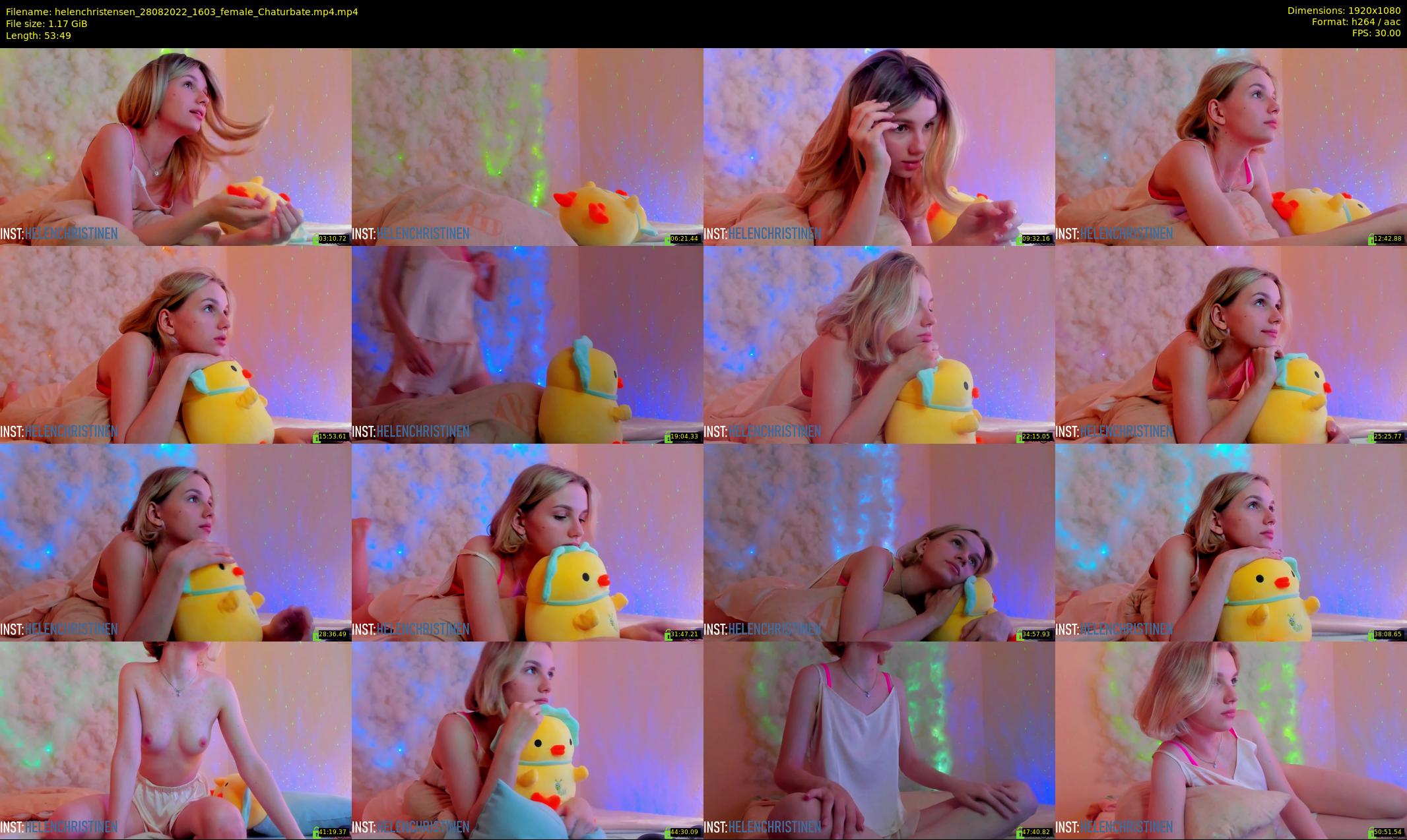 helenchristensen — 54 minute Chaturbate female cam show recording, 1080p, Aug 28, 2022