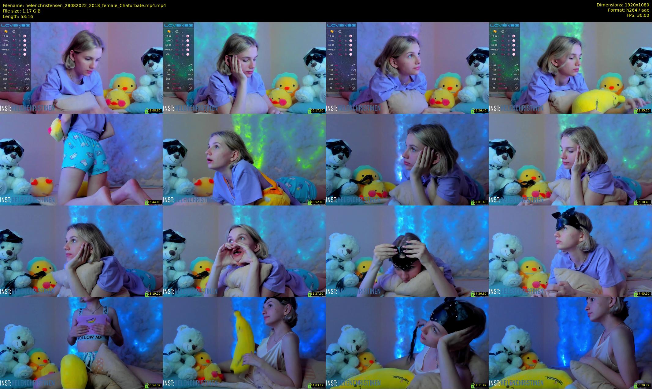 helenchristensen — 54 minute Chaturbate female cam show recording, 1080p, Aug 28, 2022