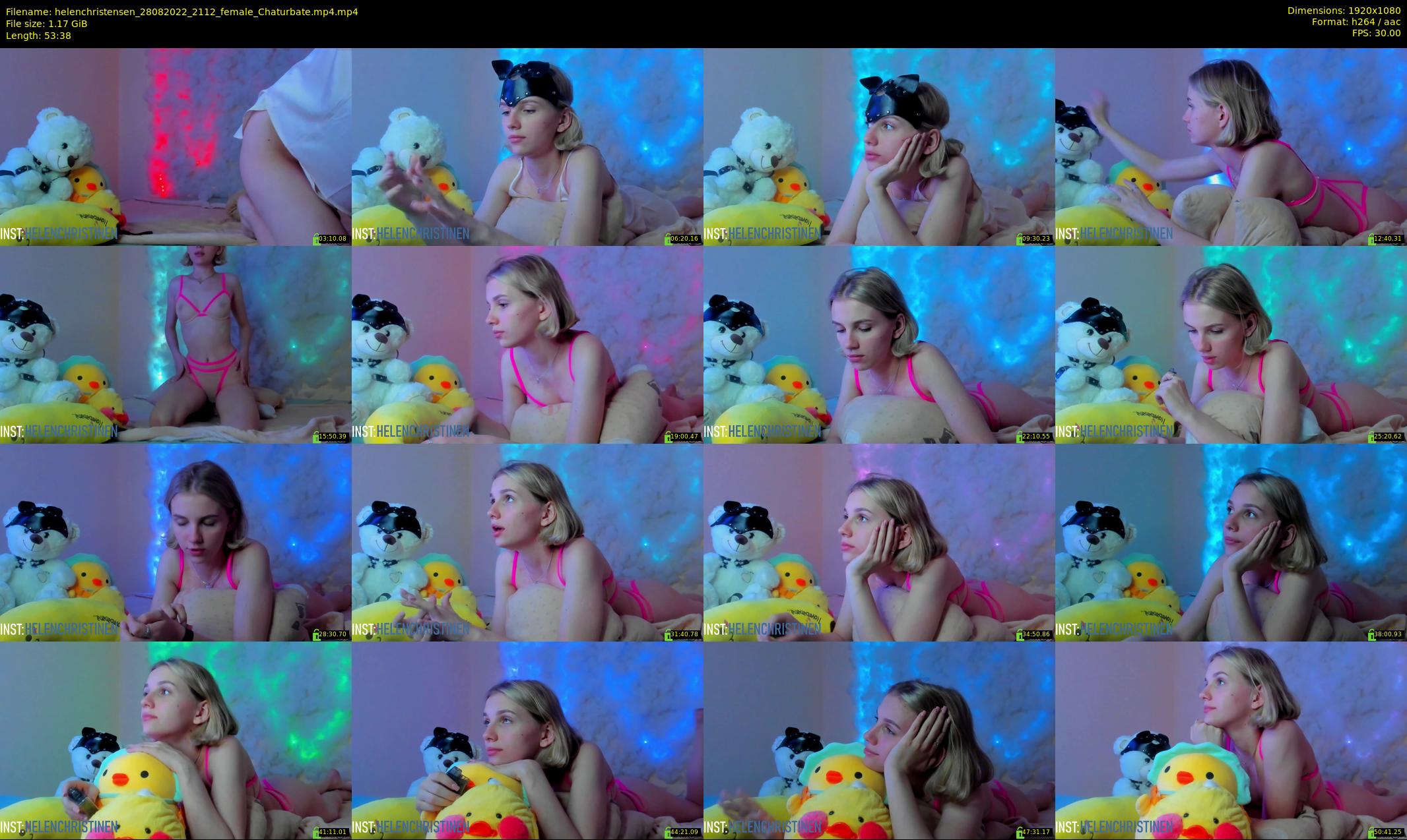 helenchristensen — 54 minute Chaturbate female cam show recording, 1080p, Aug 28, 2022