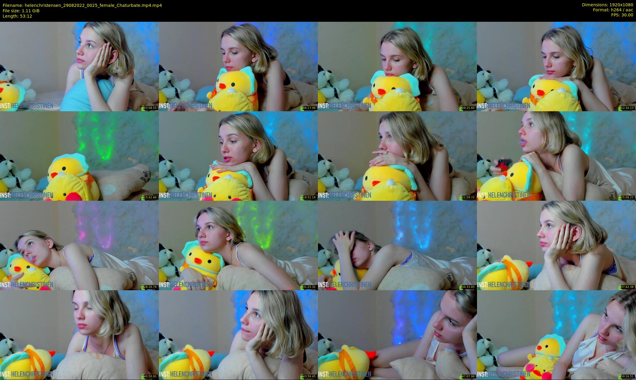helenchristensen — 54 minute Chaturbate female cam show recording, 1080p, Aug 29, 2022