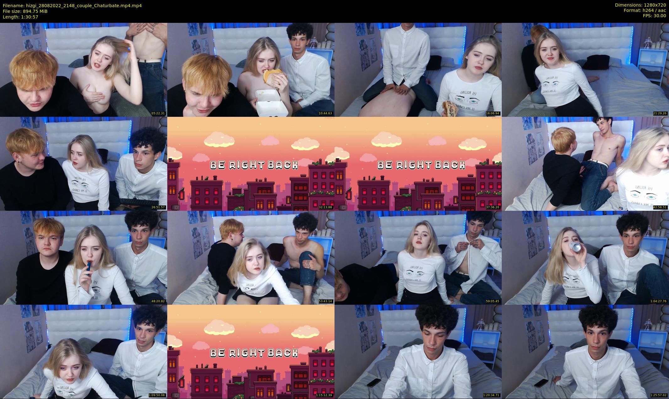 hizgi — 91 minute Chaturbate couple cam show recording, 720p, Aug 28, 2022