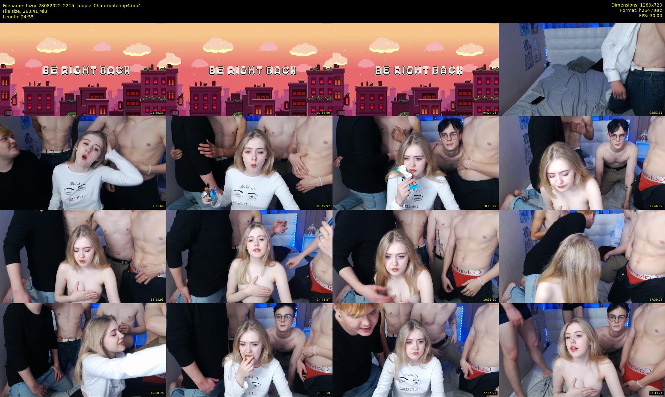 hizgi — 25 minute Chaturbate couple cam show recording, 720p, Aug 28, 2022