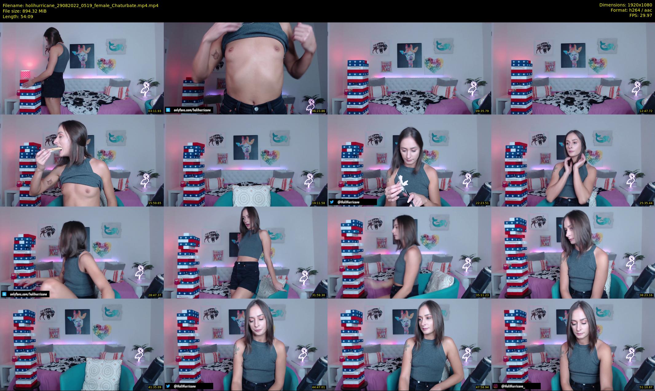 holihurricane — 55 minute Chaturbate female cam show recording, 1080p, Aug 29, 2022
