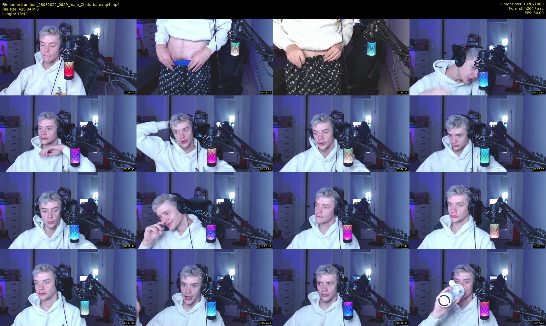 ironthud — 19 minute Chaturbate male cam show recording, 1080p, Aug 28, 2022
