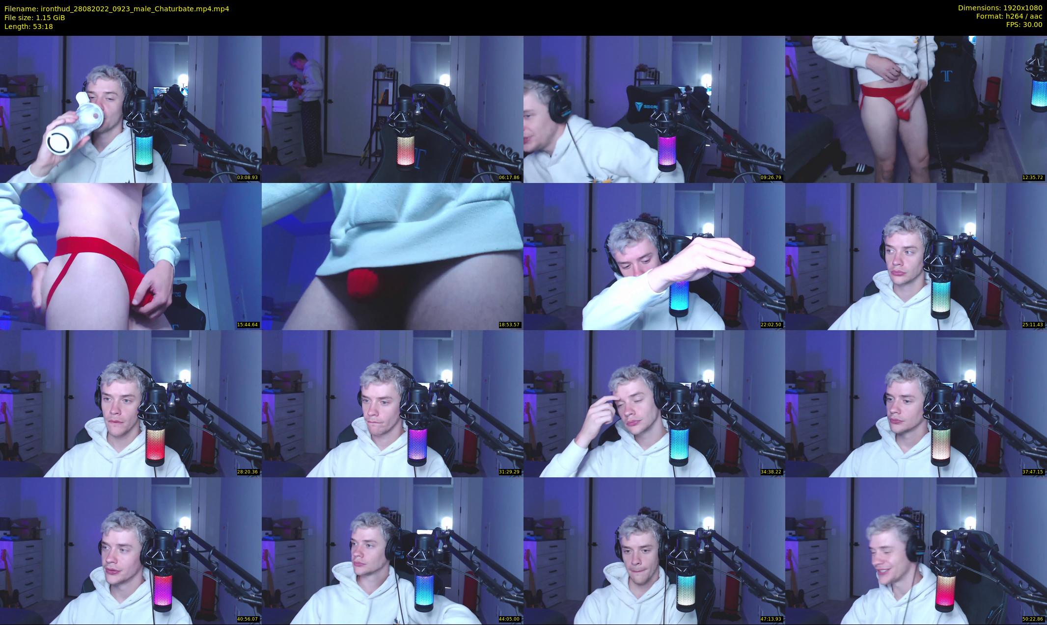 ironthud — 54 minute Chaturbate male cam show recording, 1080p, Aug 28, 2022
