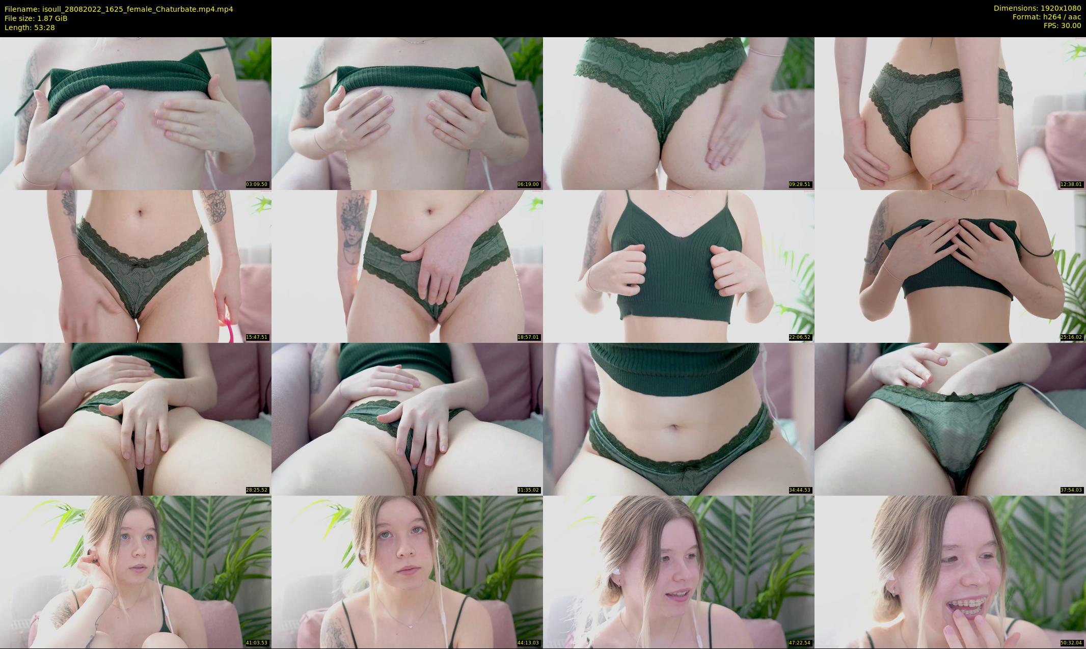 isoull — 54 minute Chaturbate female cam show recording, 1080p, Aug 28, 2022