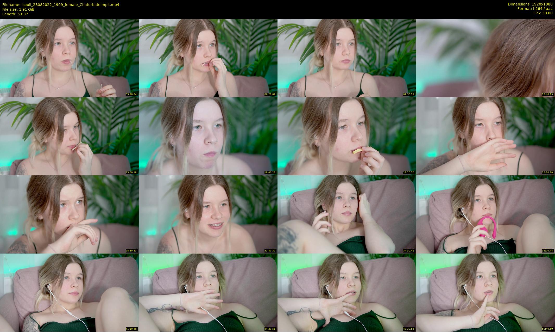 isoull — 54 minute Chaturbate female cam show recording, 1080p, Aug 28, 2022