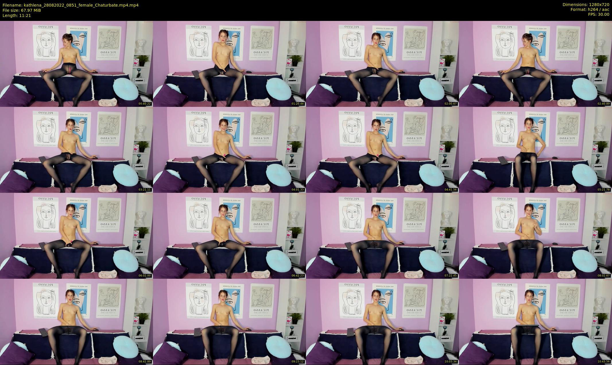 kathlena — 12 minute Chaturbate female cam show recording, 720p, Aug 28, 2022