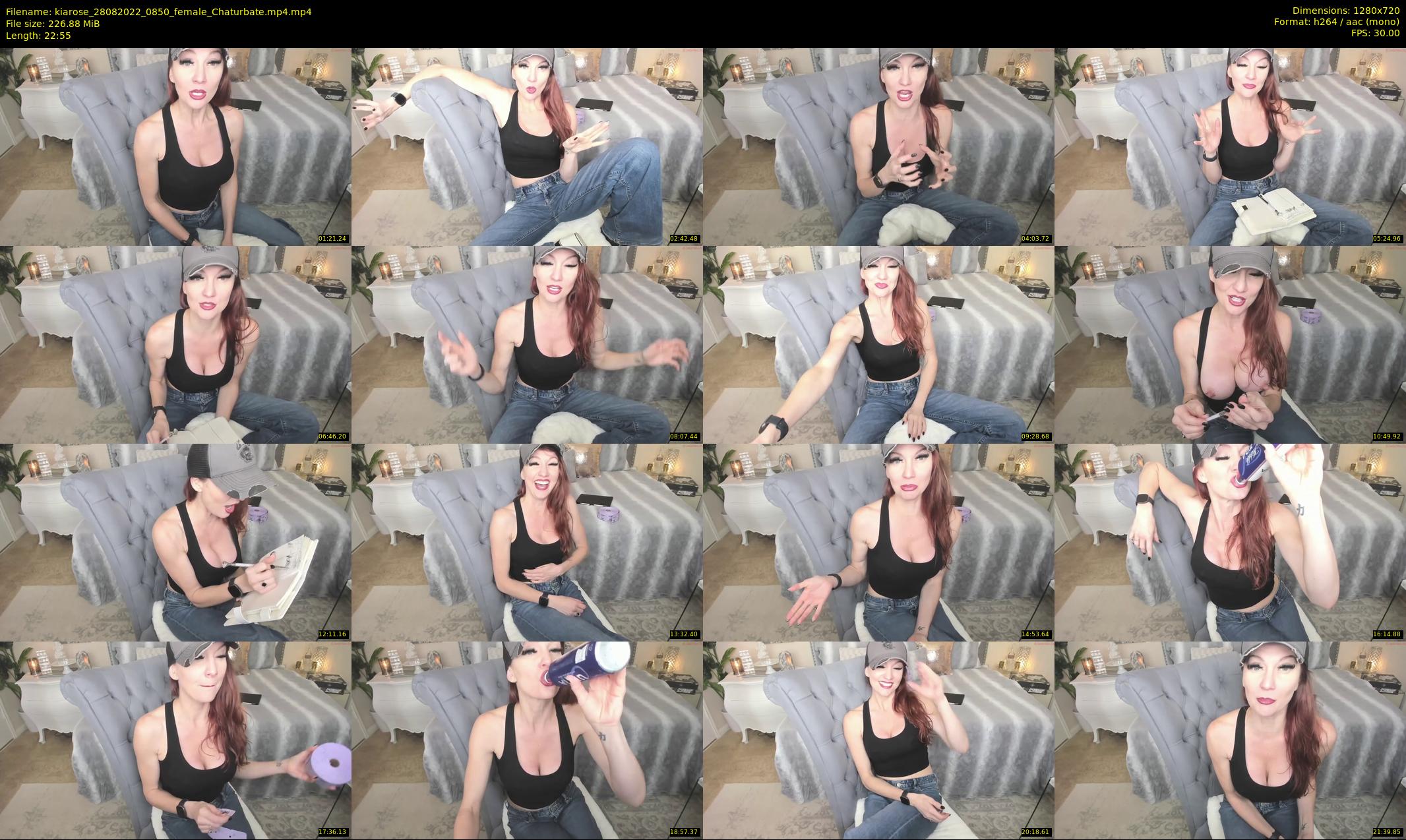 kiarose — 23 minute Chaturbate female cam show recording, 720p, Aug 28, 2022