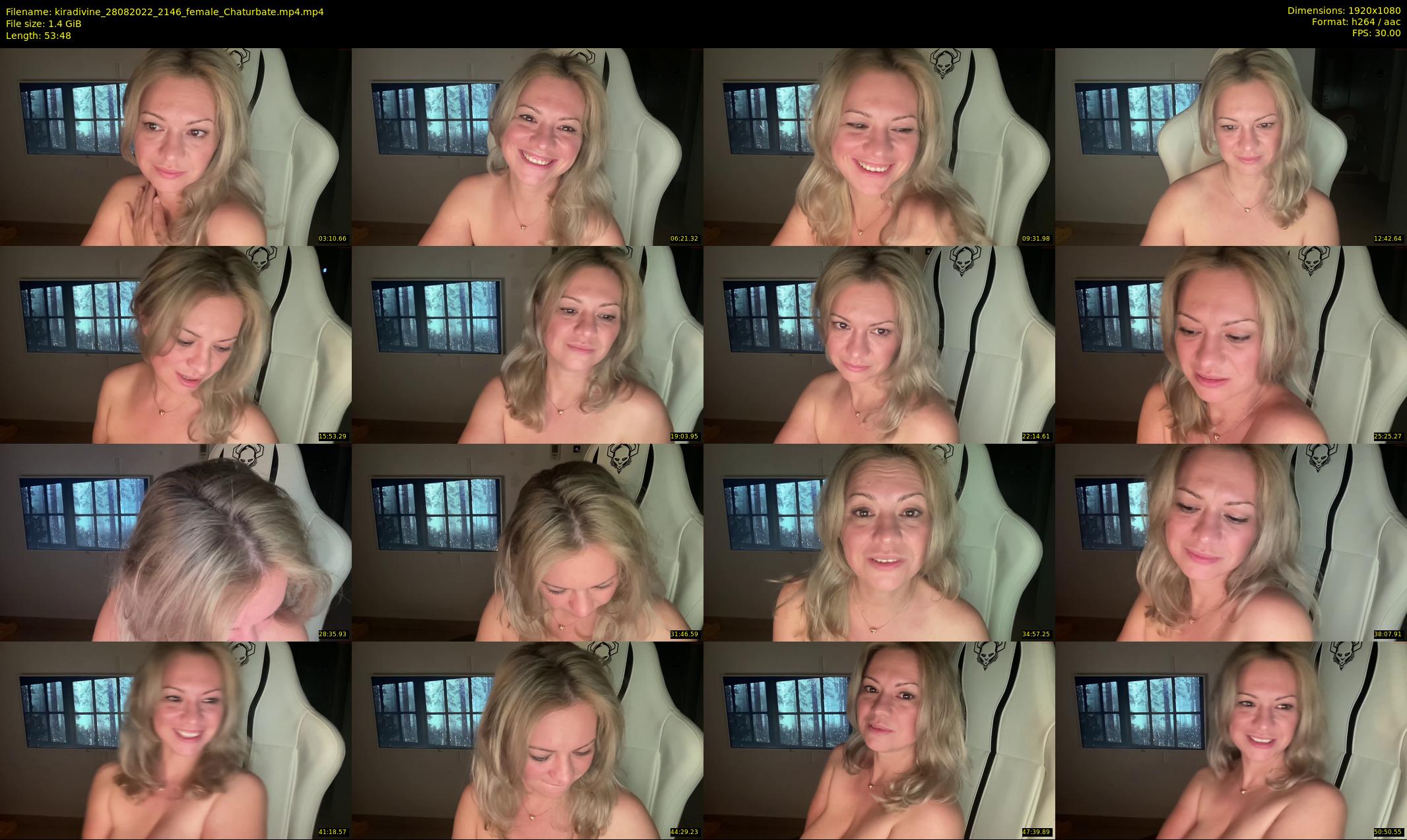 kiradivine — 54 minute Chaturbate female cam show recording, 1080p, Aug 28, 2022