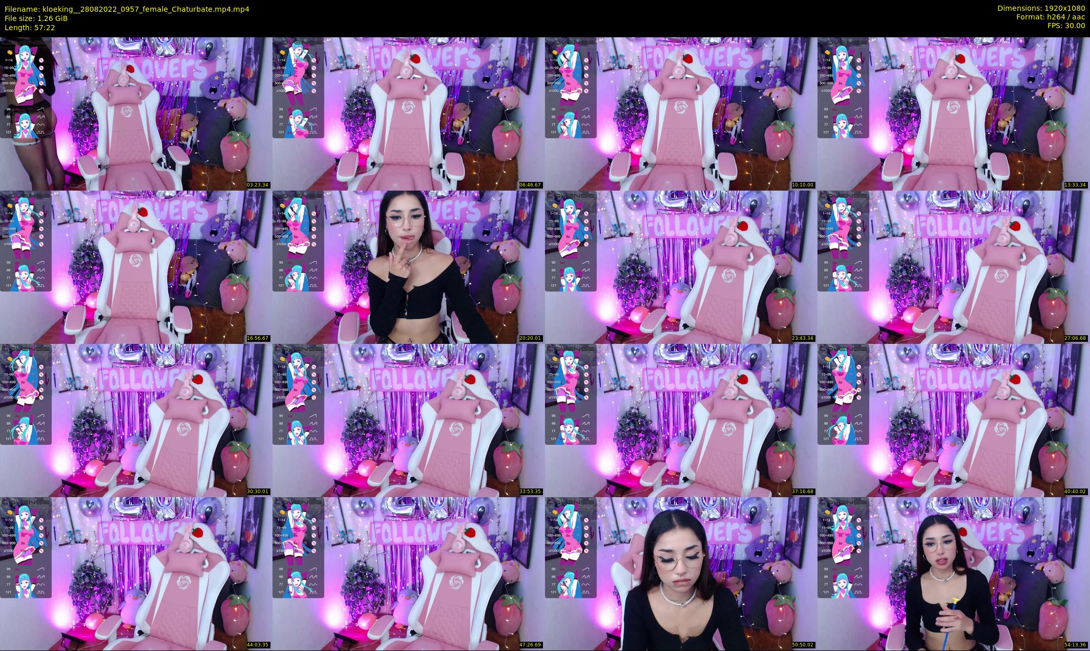 kloeking_ — 58 minute Chaturbate female cam show recording, 1080p, Aug 28, 2022