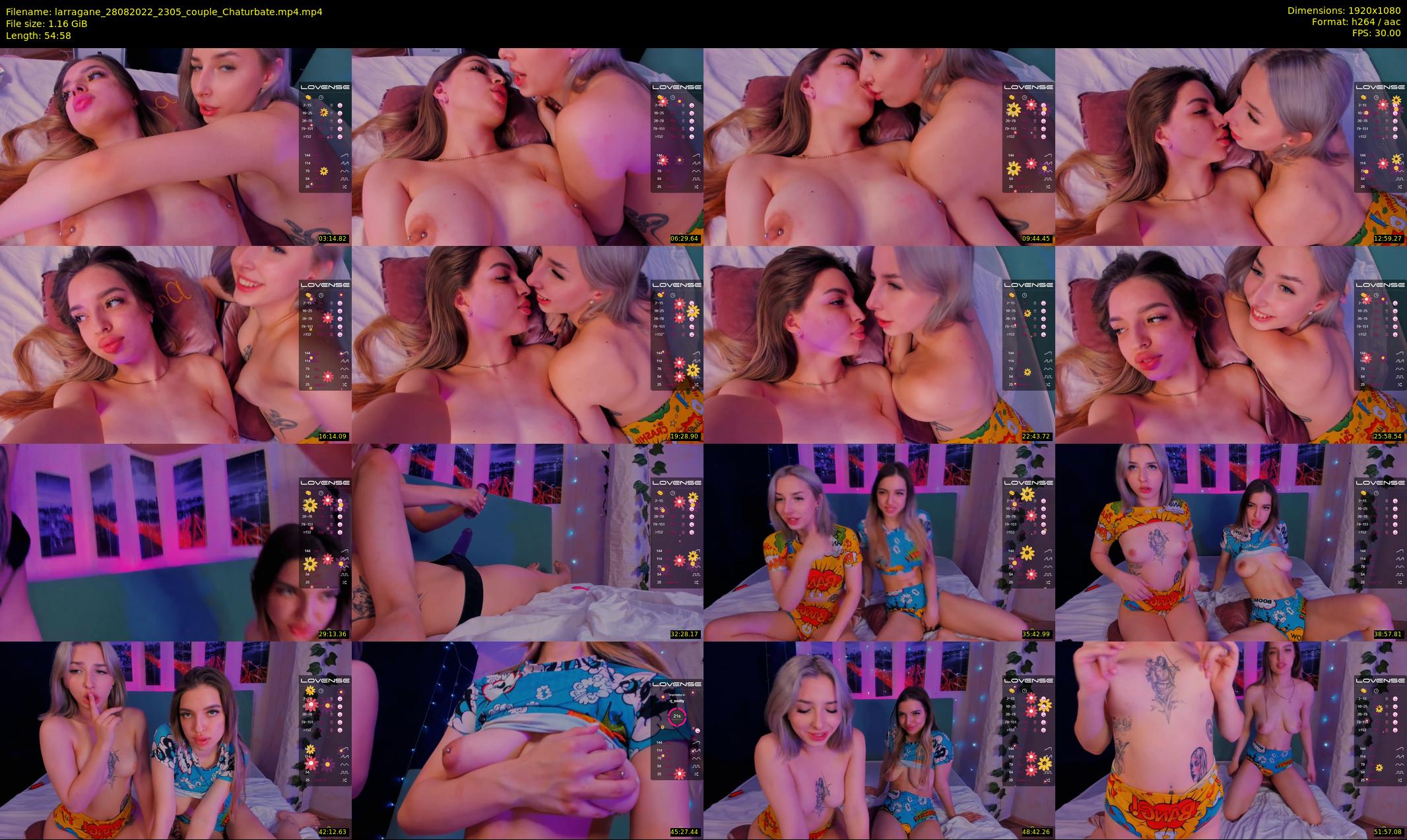 larragane — 55 minute Chaturbate couple cam show recording, 1080p, Aug 28, 2022