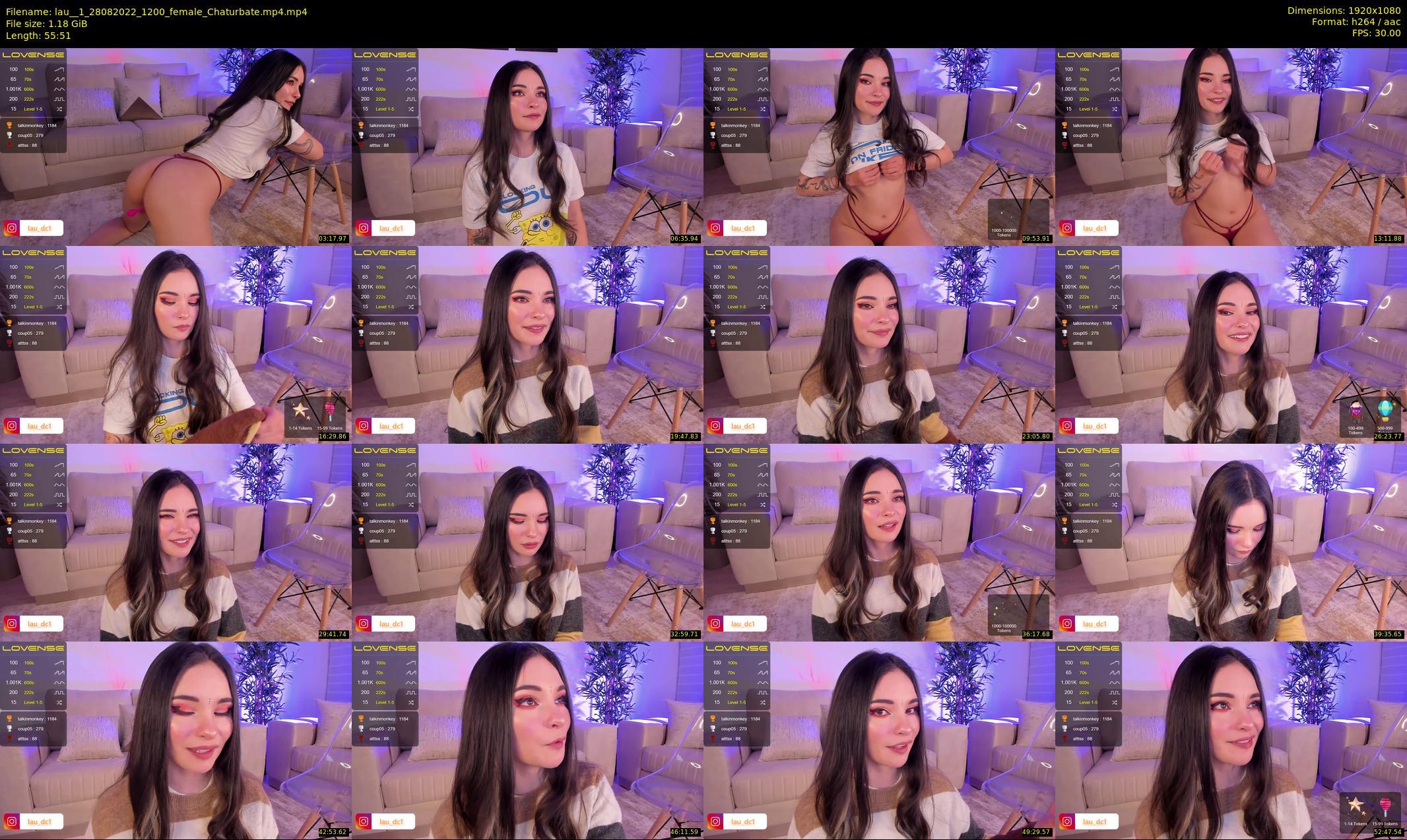 lau__1 — 56 minute Chaturbate female cam show recording, 1080p, Aug 28, 2022