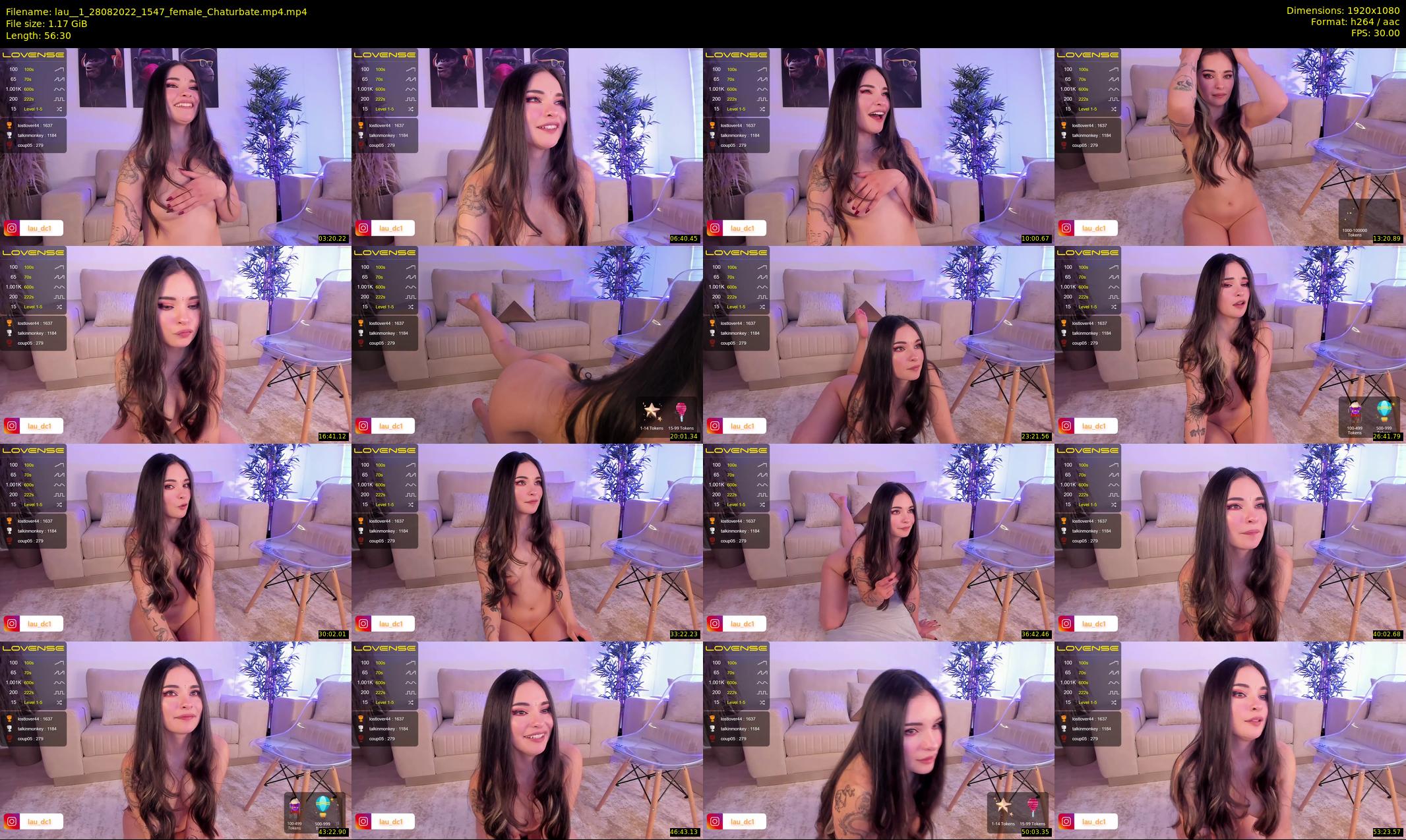 lau__1 — 57 minute Chaturbate female cam show recording, 1080p, Aug 28, 2022