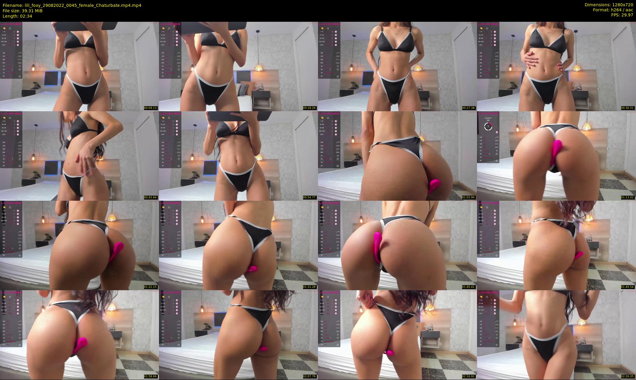 lili_foxy — 3 minute Chaturbate female cam show recording, 720p, Aug 29, 2022