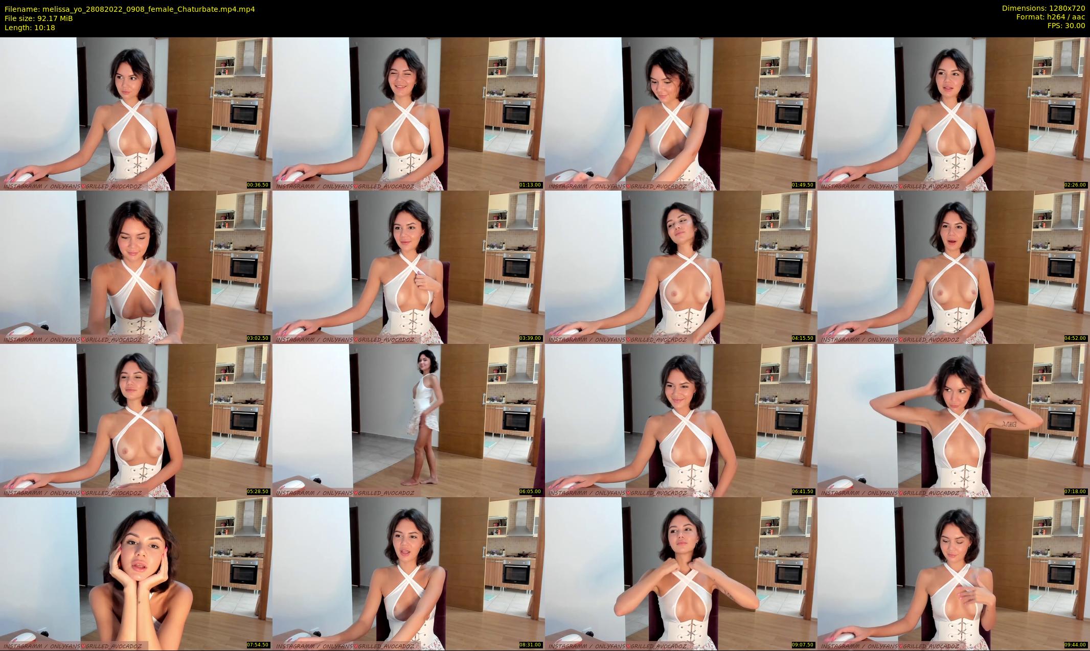 melissa_yo — 11 minute Chaturbate female cam show recording, 720p, Aug 28, 2022