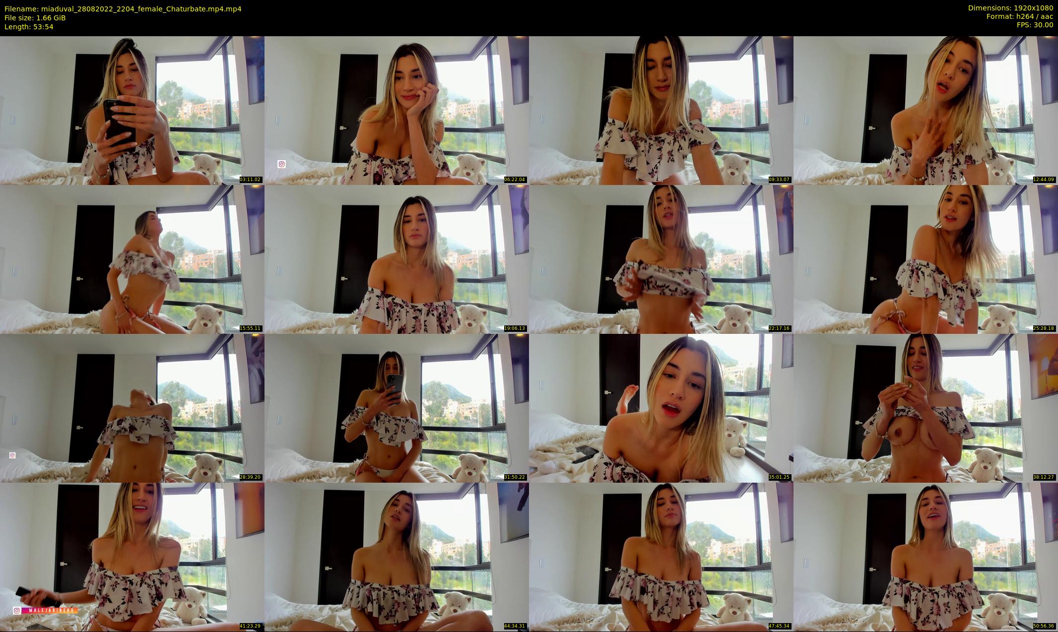 miaduval — 54 minute Chaturbate female cam show recording, 1080p, Aug 28, 2022