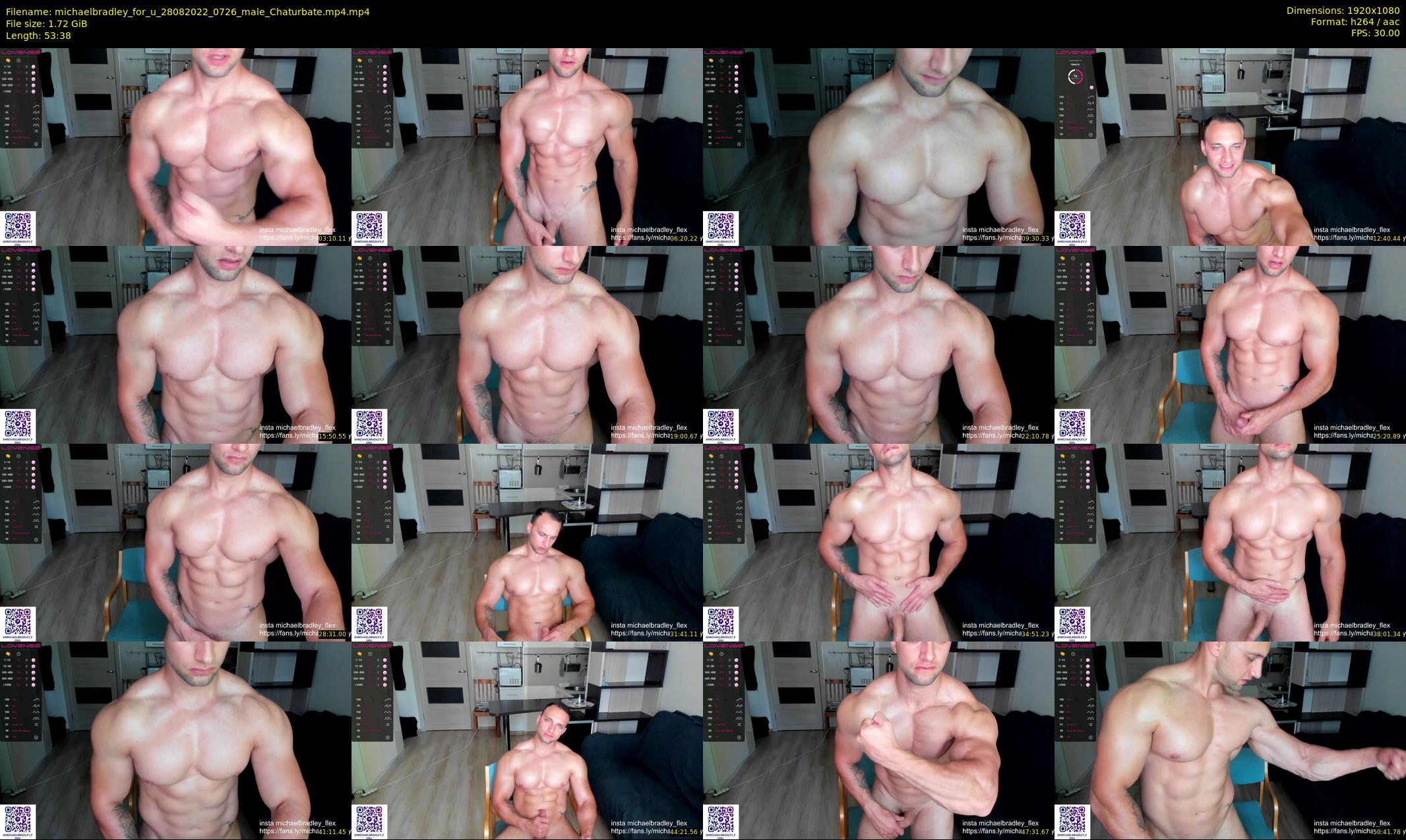 michaelbradley_for_u — 54 minute Chaturbate male cam show recording, 1080p, Aug 28, 2022