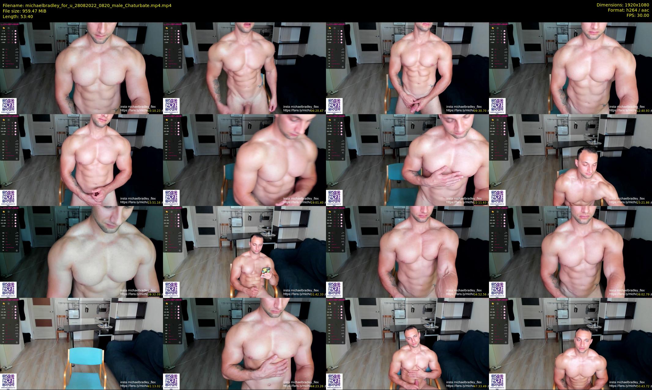 michaelbradley_for_u — 54 minute Chaturbate male cam show recording, 1080p, Aug 28, 2022