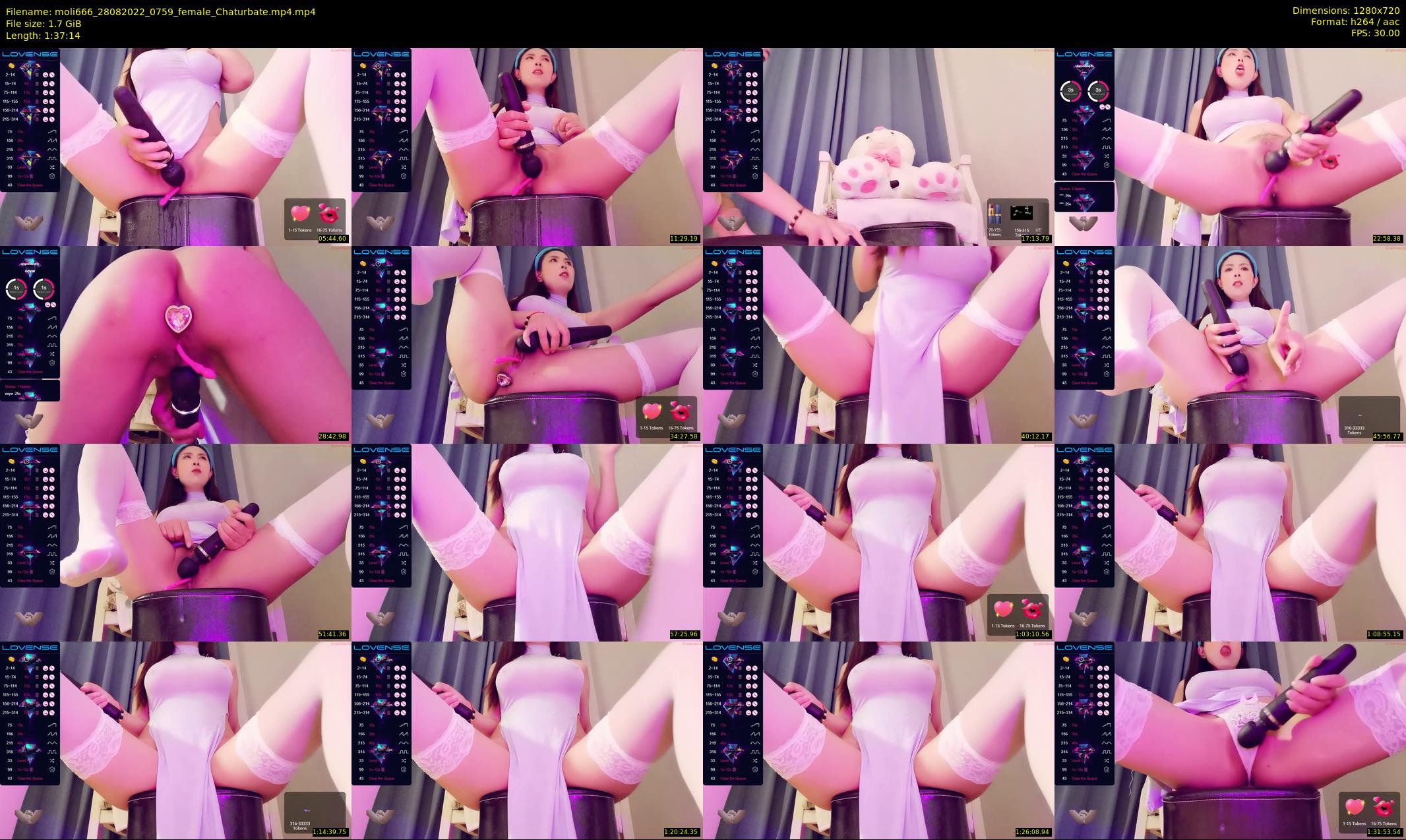 moli666 — 98 minute Chaturbate female cam show recording, 720p, Aug 28, 2022