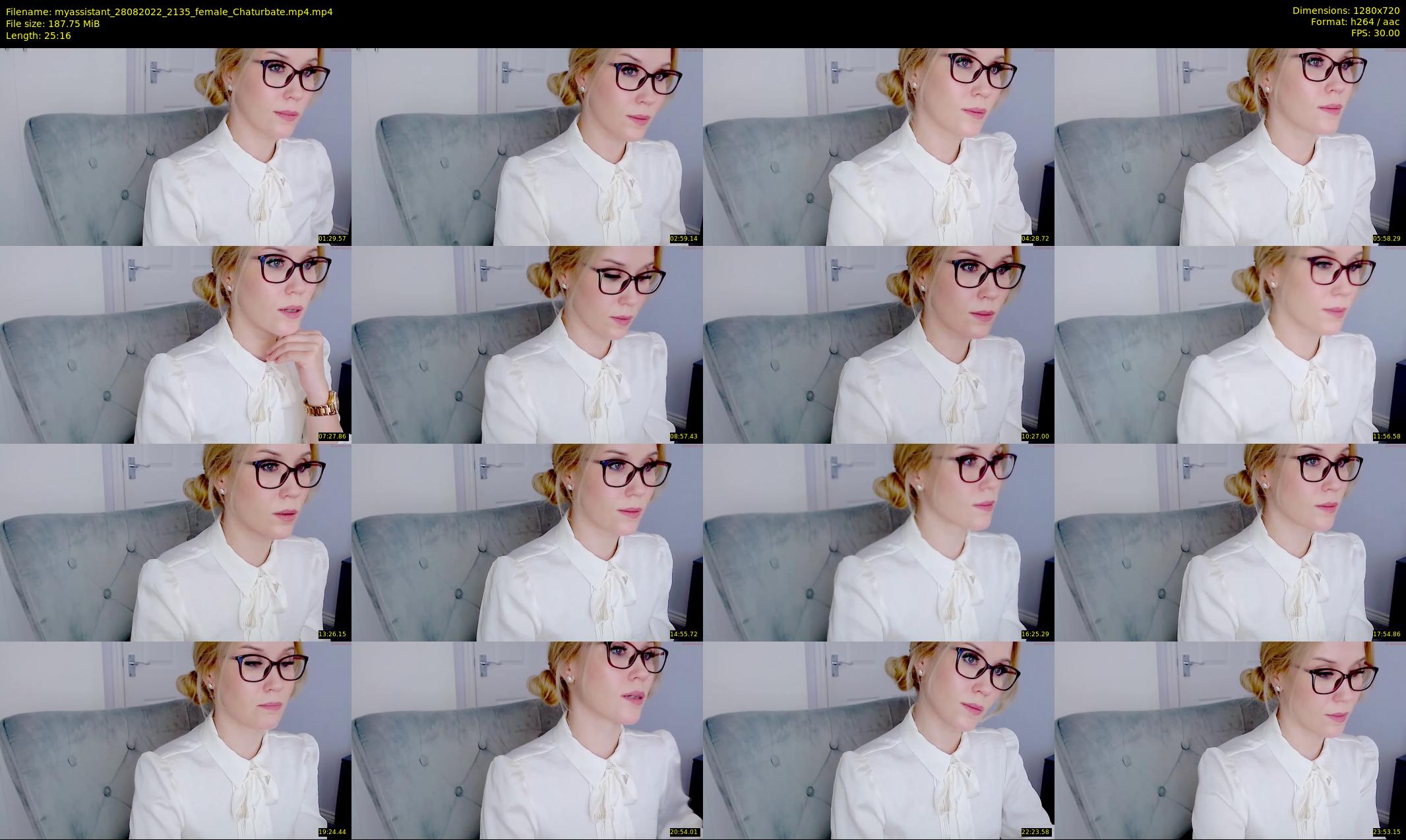 myassistant — 26 minute Chaturbate female cam show recording, 720p, Aug 28, 2022