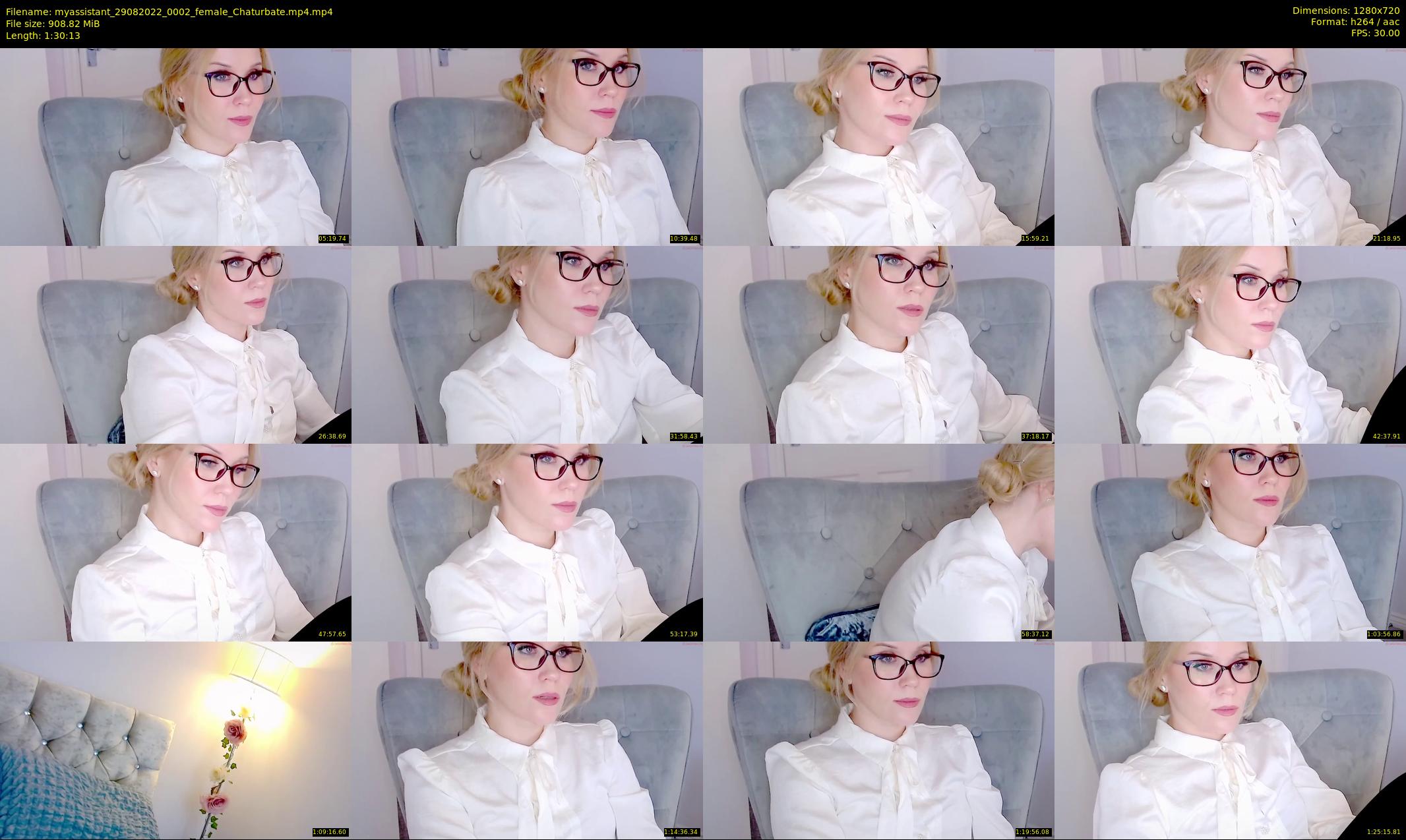 myassistant — 91 minute Chaturbate female cam show recording, 720p, Aug 29, 2022